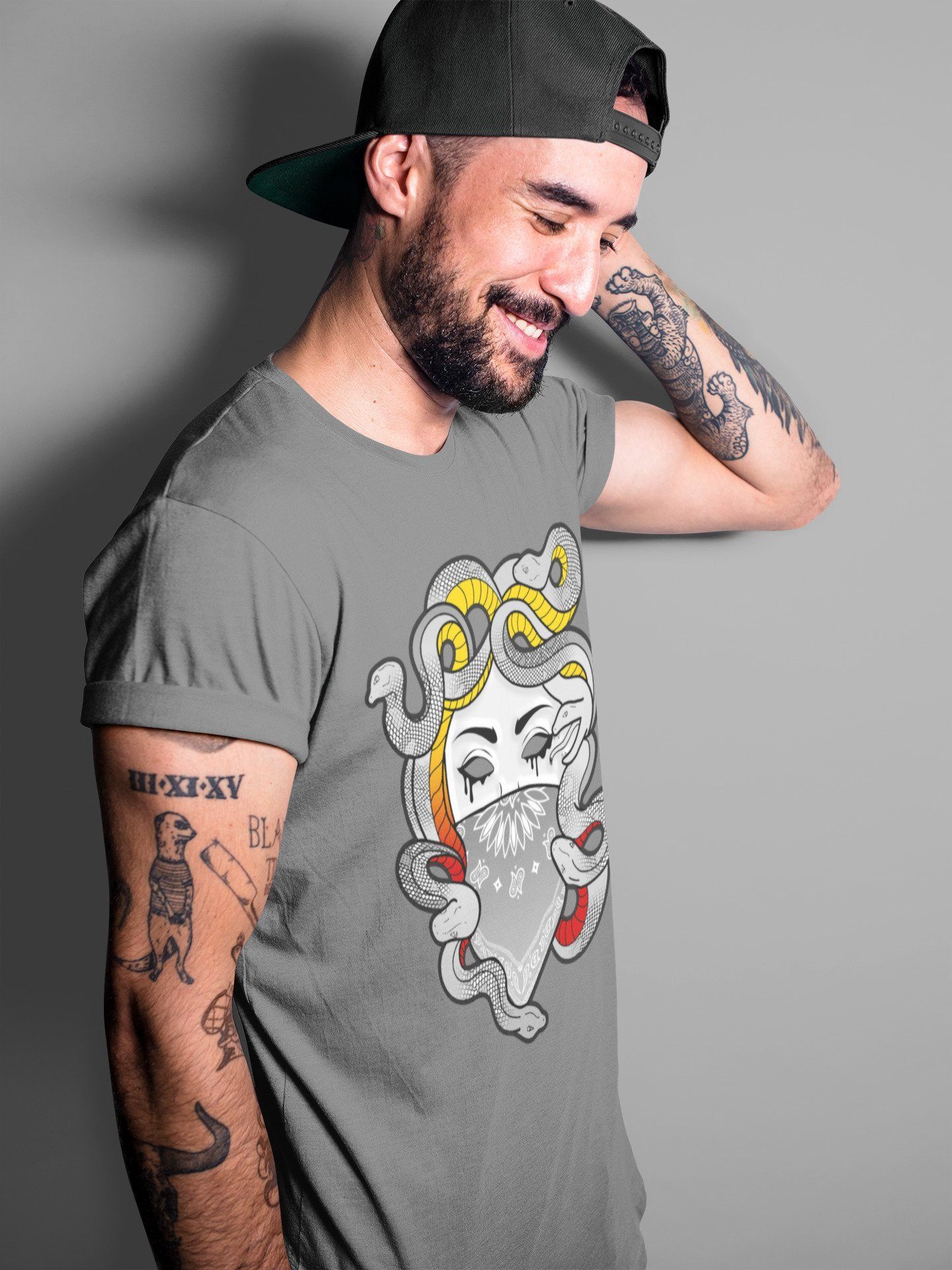 Medusa Unisex Tops - Air Jordan 3 Cool Grey