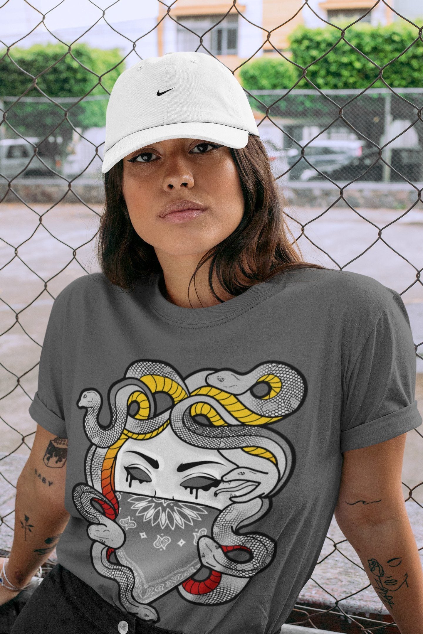 Medusa Unisex Tops - Air Jordan 3 Cool Grey