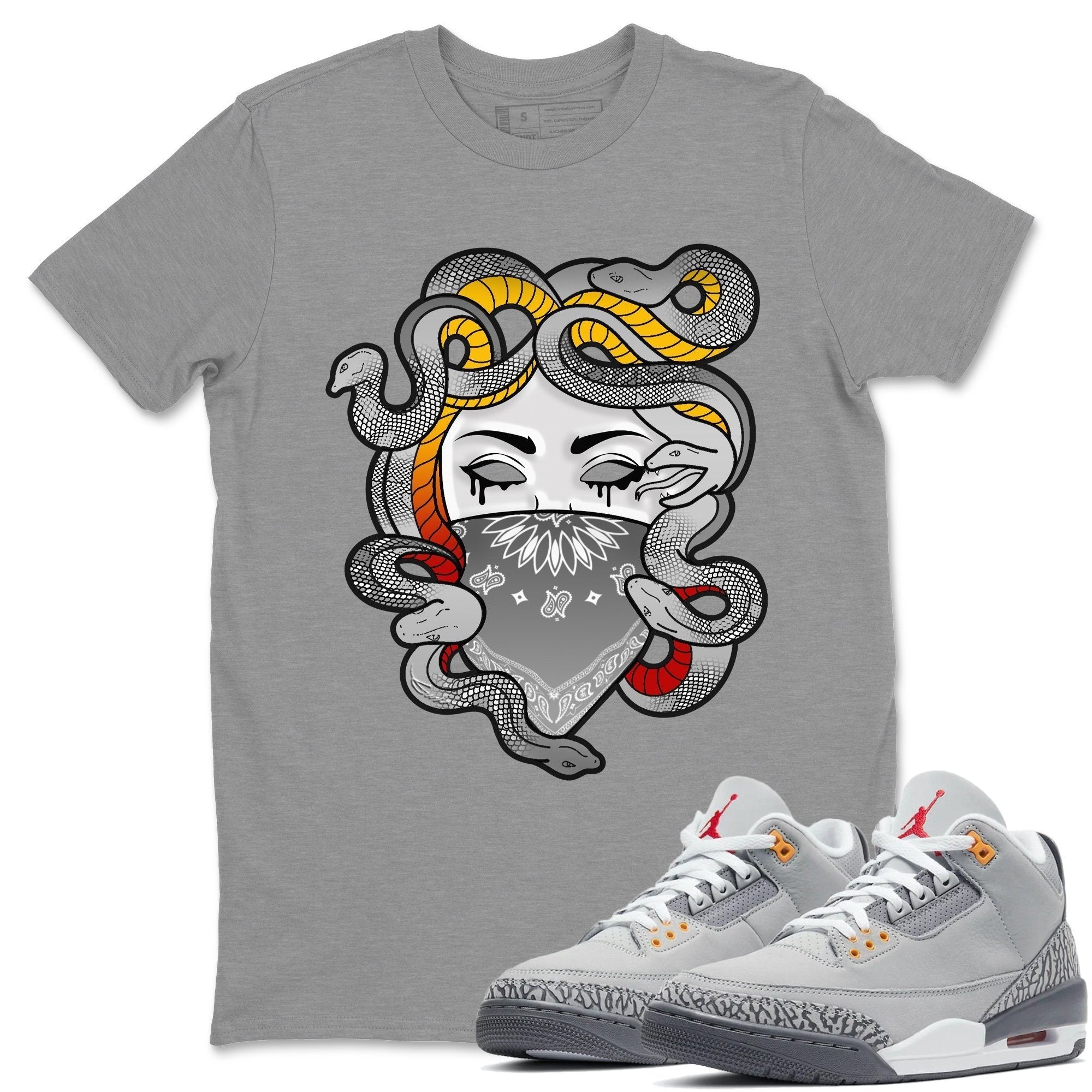 Medusa Unisex Tops - Air Jordan 3 Cool Grey
