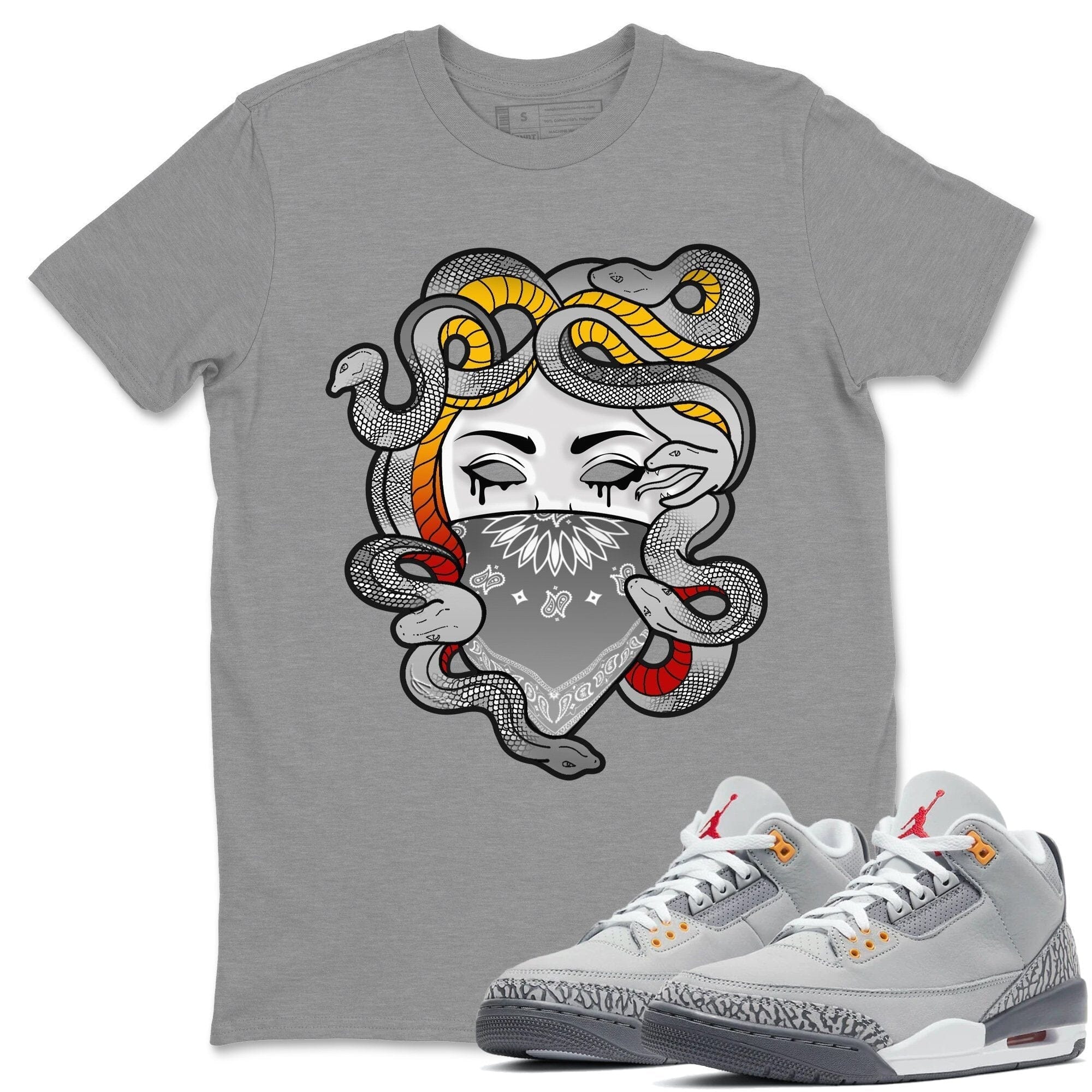 Medusa Unisex Tops - Air Jordan 3 Cool Grey