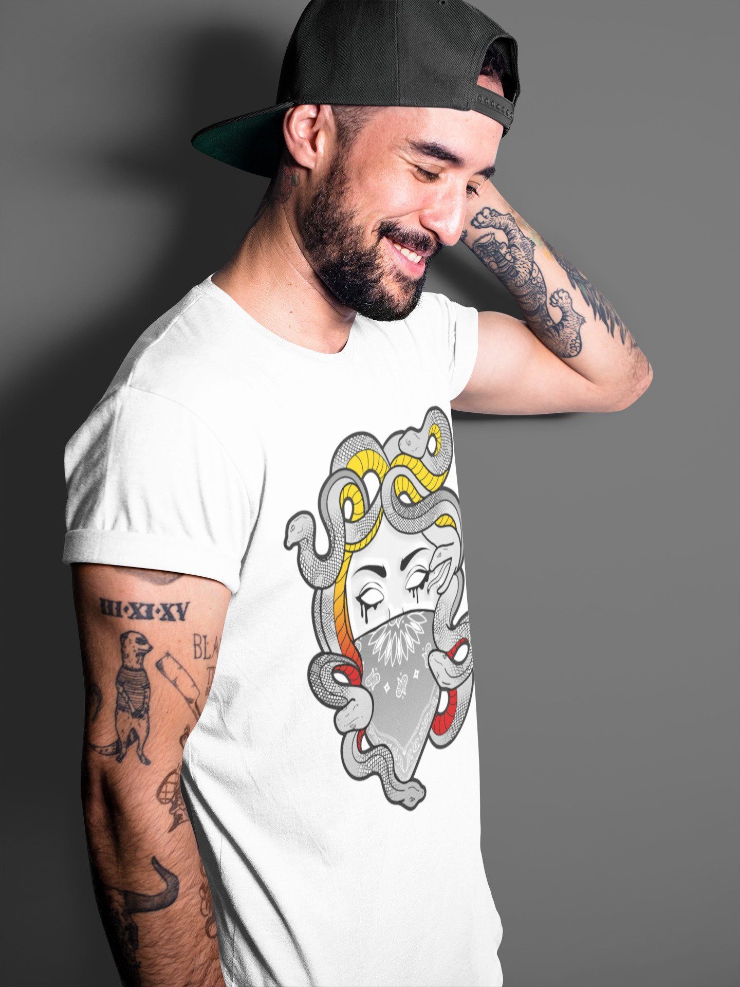 Medusa Unisex Tops - Air Jordan 3 Cool Grey