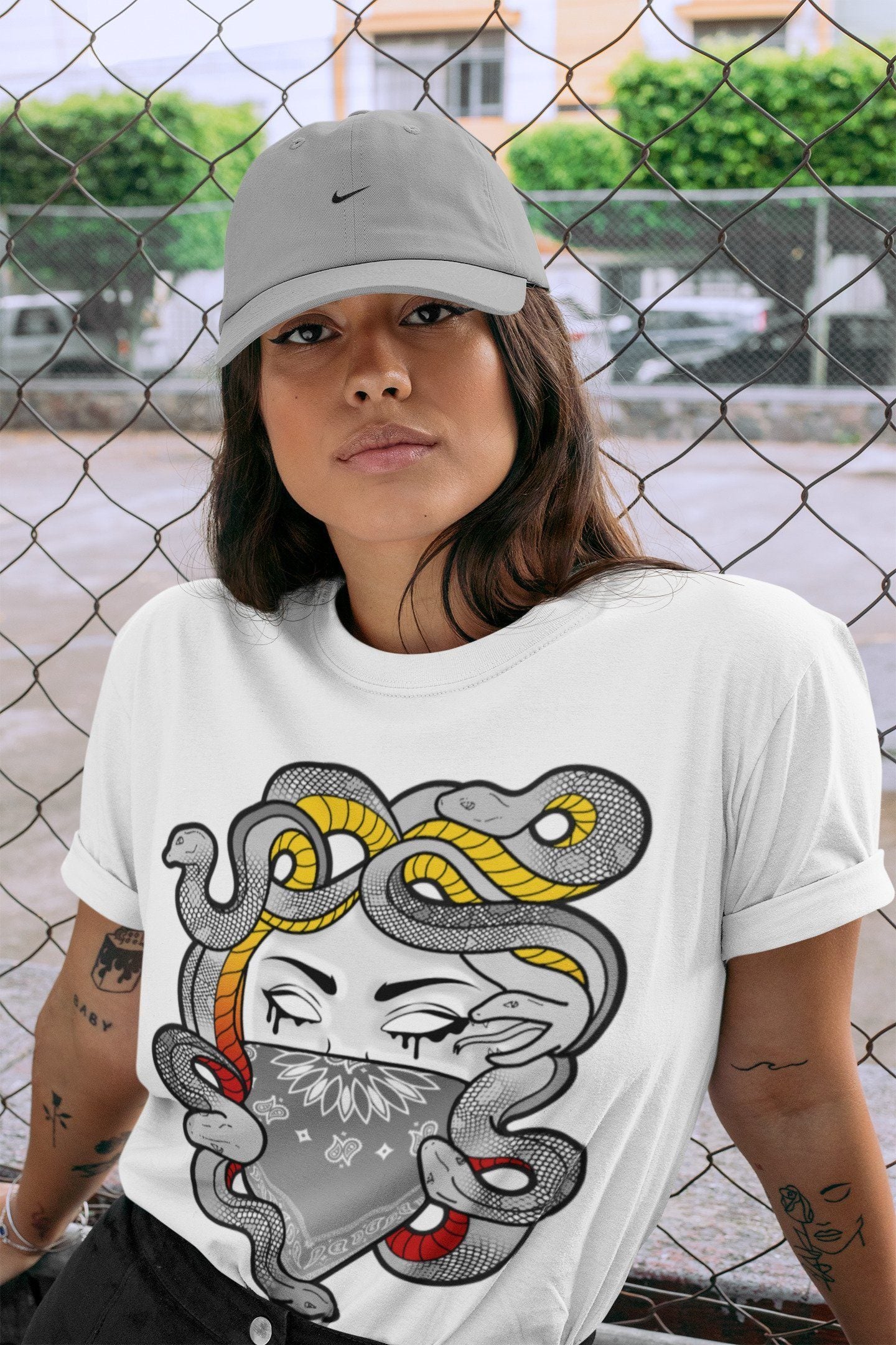 Medusa Unisex Tops - Air Jordan 3 Cool Grey