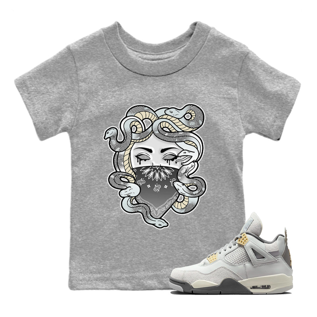Medusa Kids Tops - Air Jordan 4 Craft