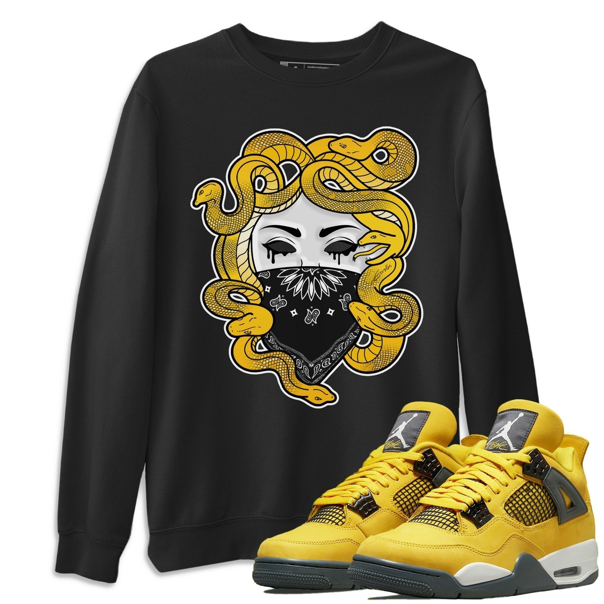 Medusa Unisex Tops - Air Jordan 4 Lightning