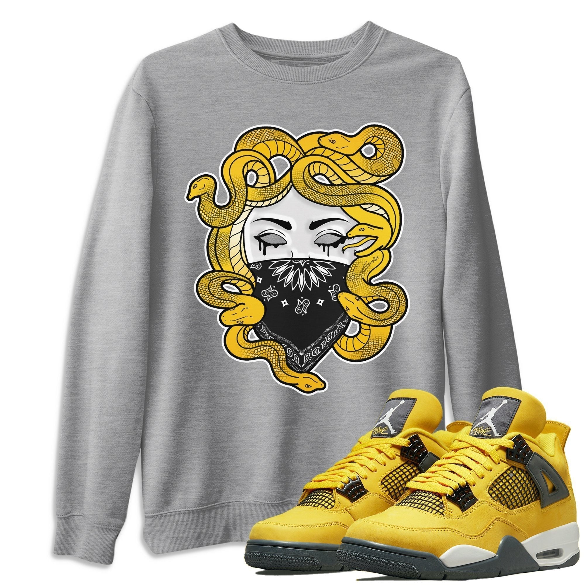 Medusa Unisex Tops - Air Jordan 4 Lightning