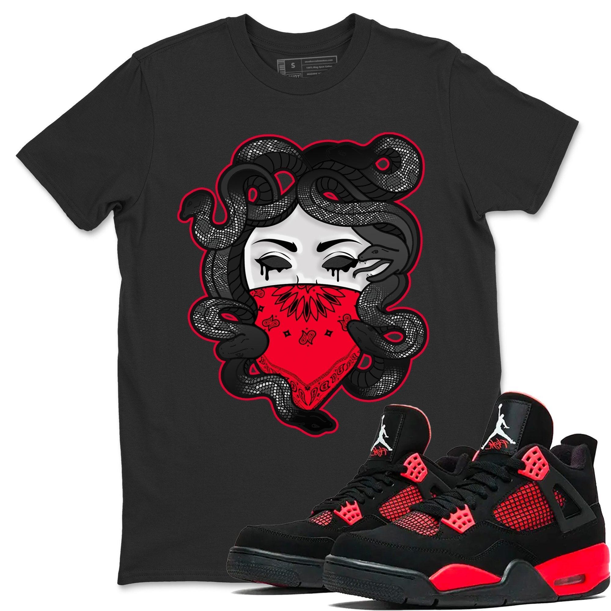 Medusa Unisex Tops - Air Jordan 4 Red Thunder