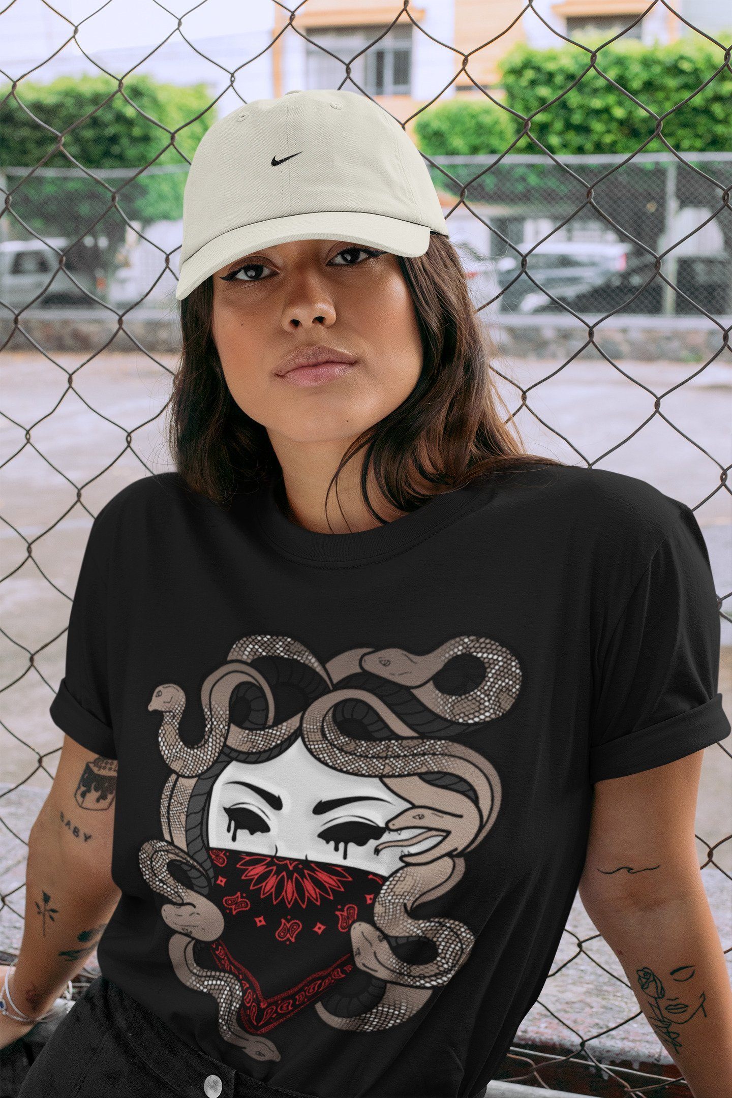 Medusa Unisex Tops - Air Jordan 4 Taupe Haze