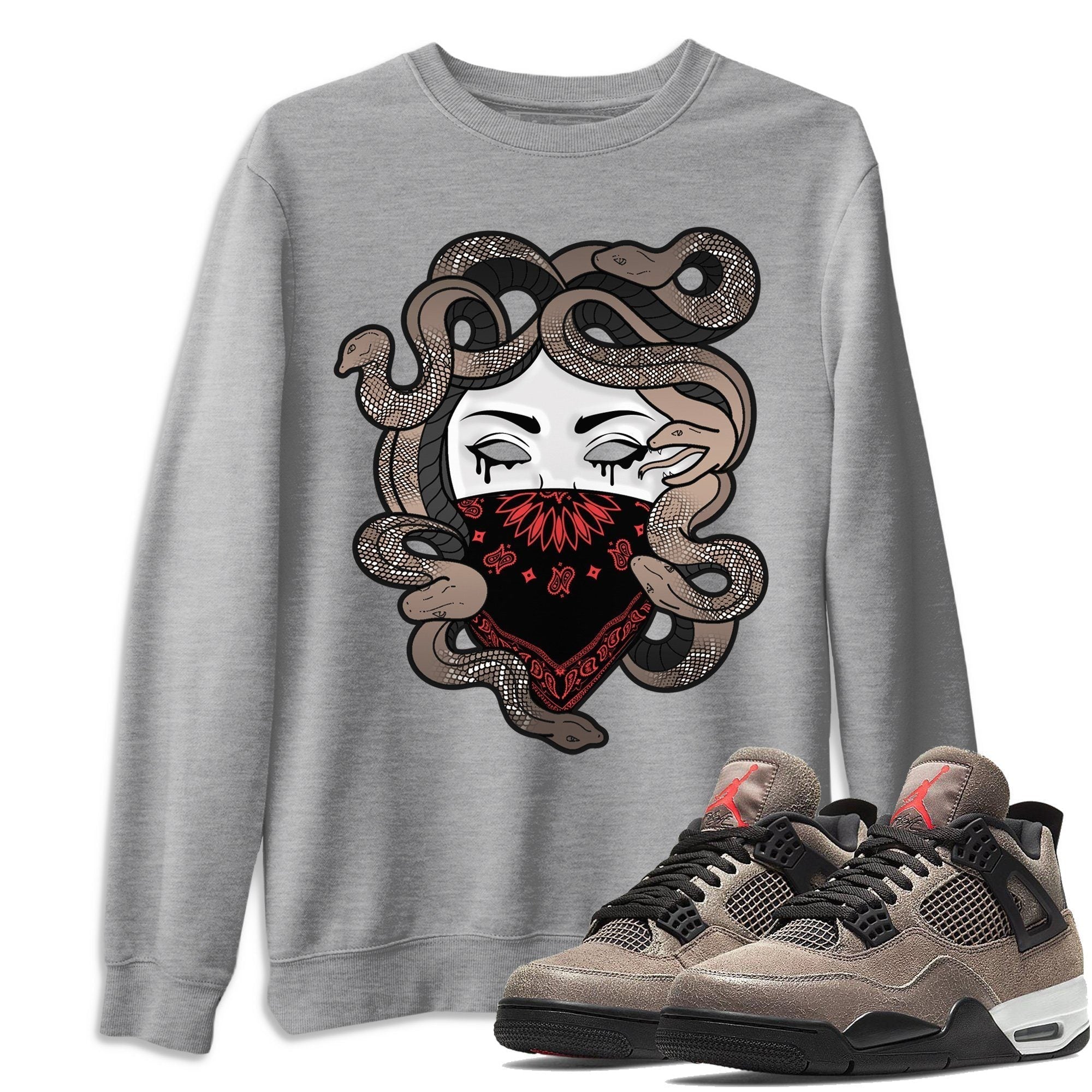 Medusa Unisex Tops - Air Jordan 4 Taupe Haze