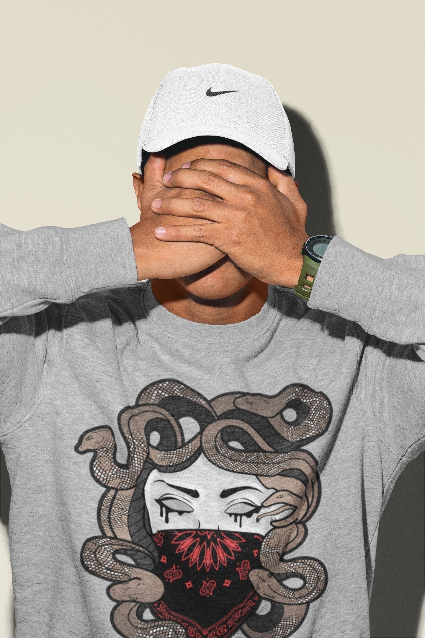 Medusa Unisex Tops - Air Jordan 4 Taupe Haze