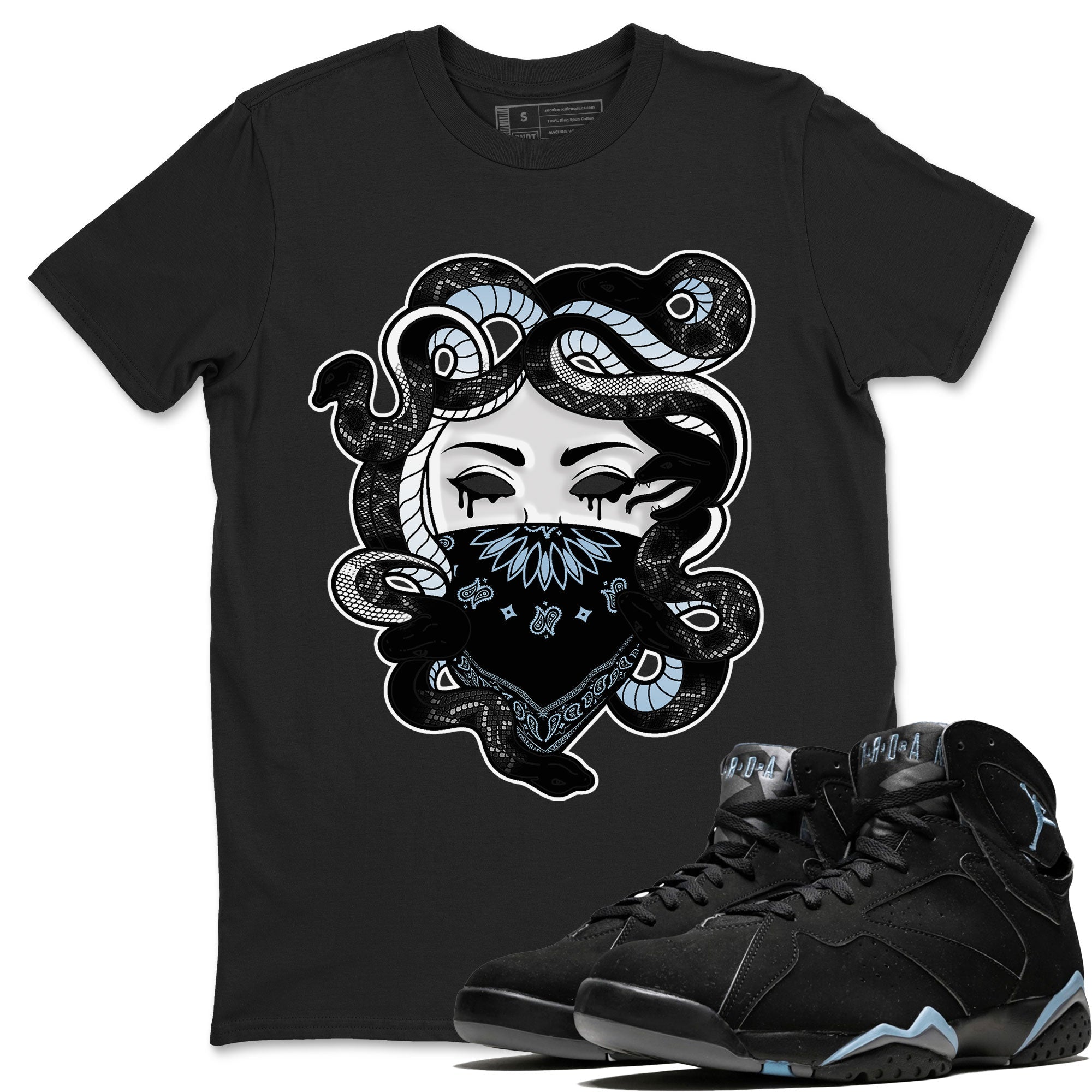 Medusa snkmatch Tee - Air Jordan 7 Chambray