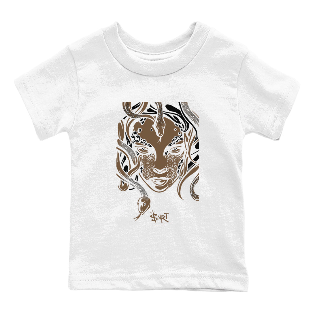 Medusa Head snkmatch Tees Kids - Jordan Jumpman Jack Travis Scott Dark Mocha