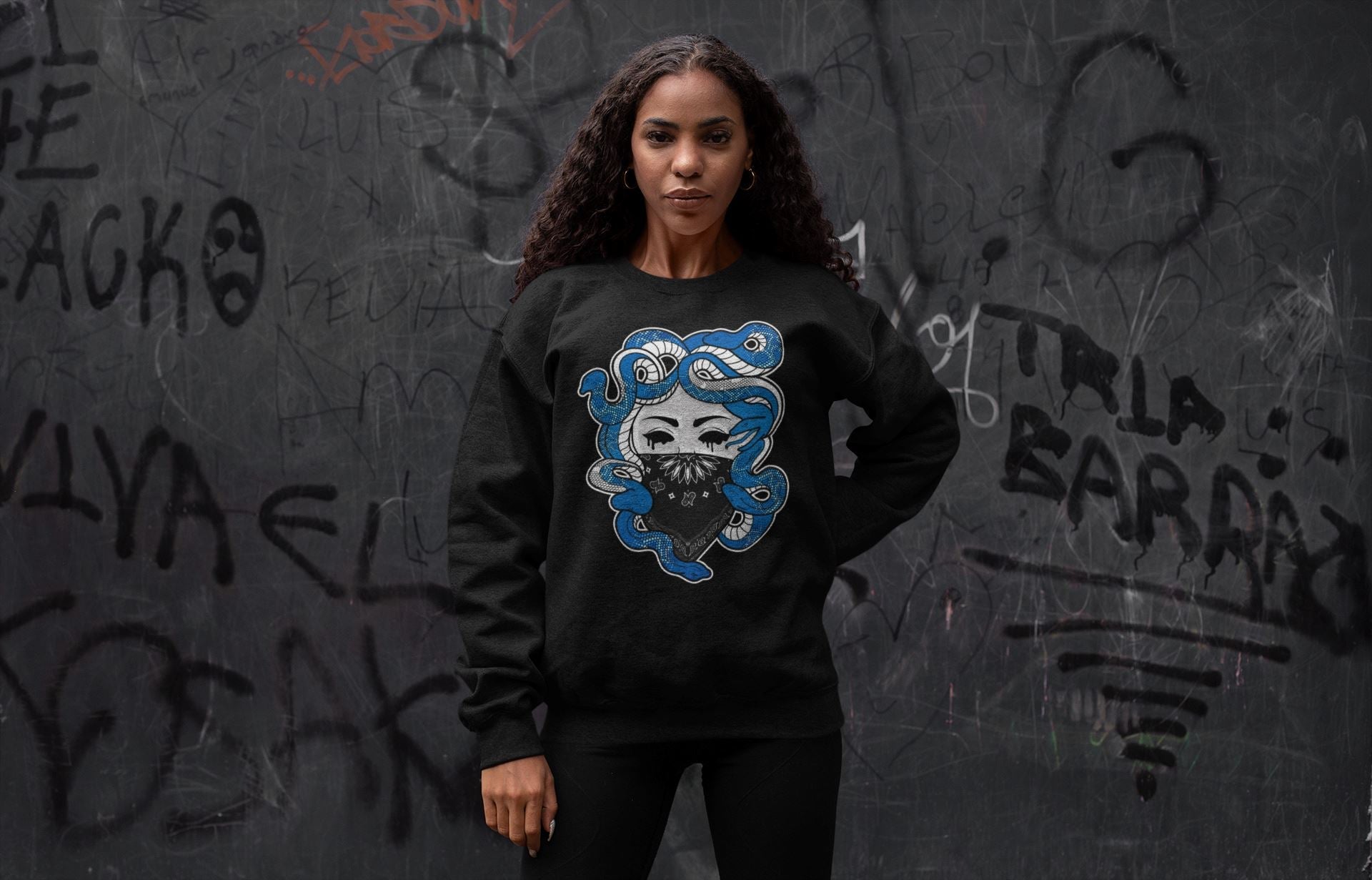 Medusa Unisex Tops - Air Jordan 1 Dark Marina Blue