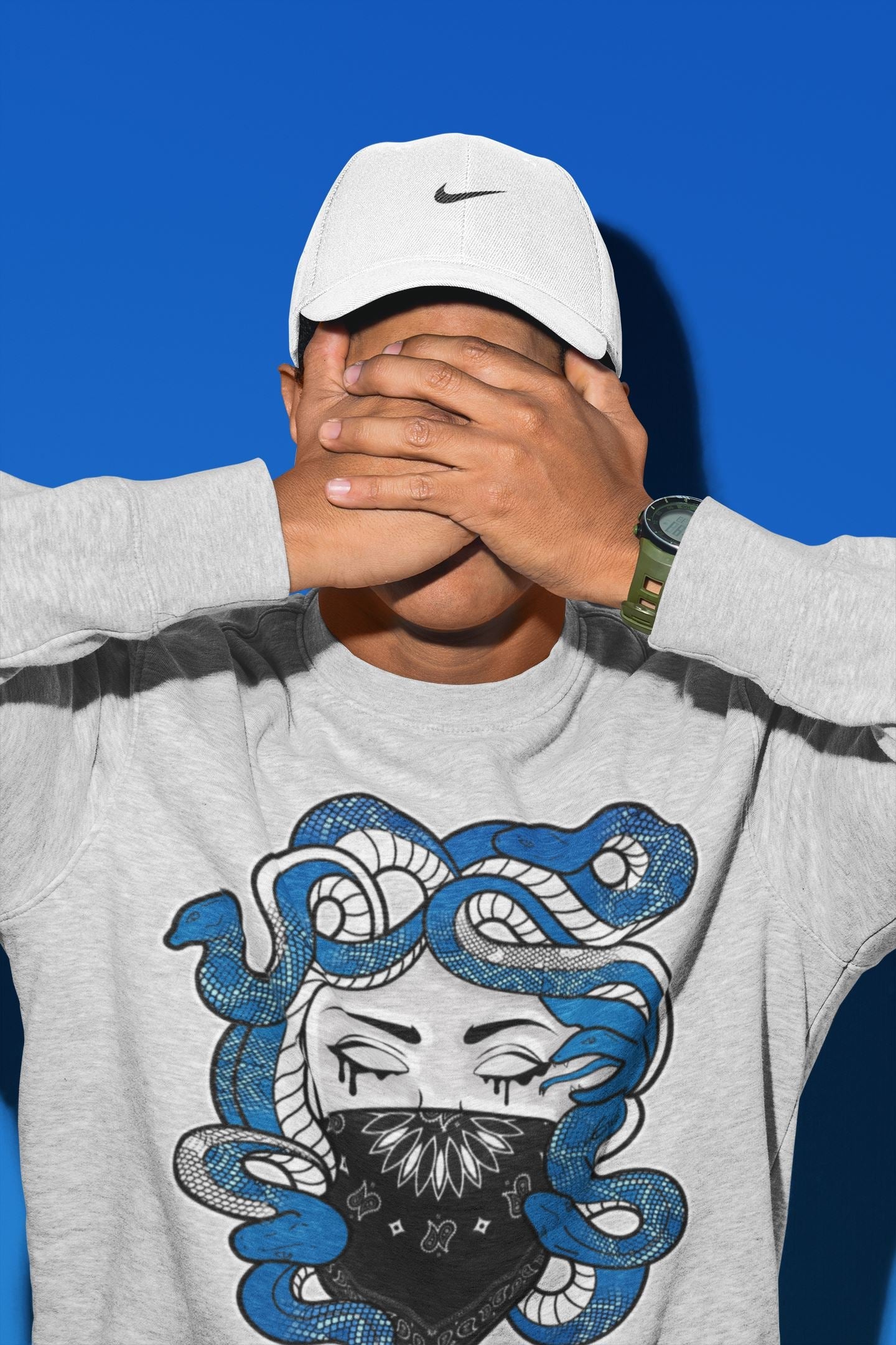 Medusa Unisex Tops - Air Jordan 1 Dark Marina Blue