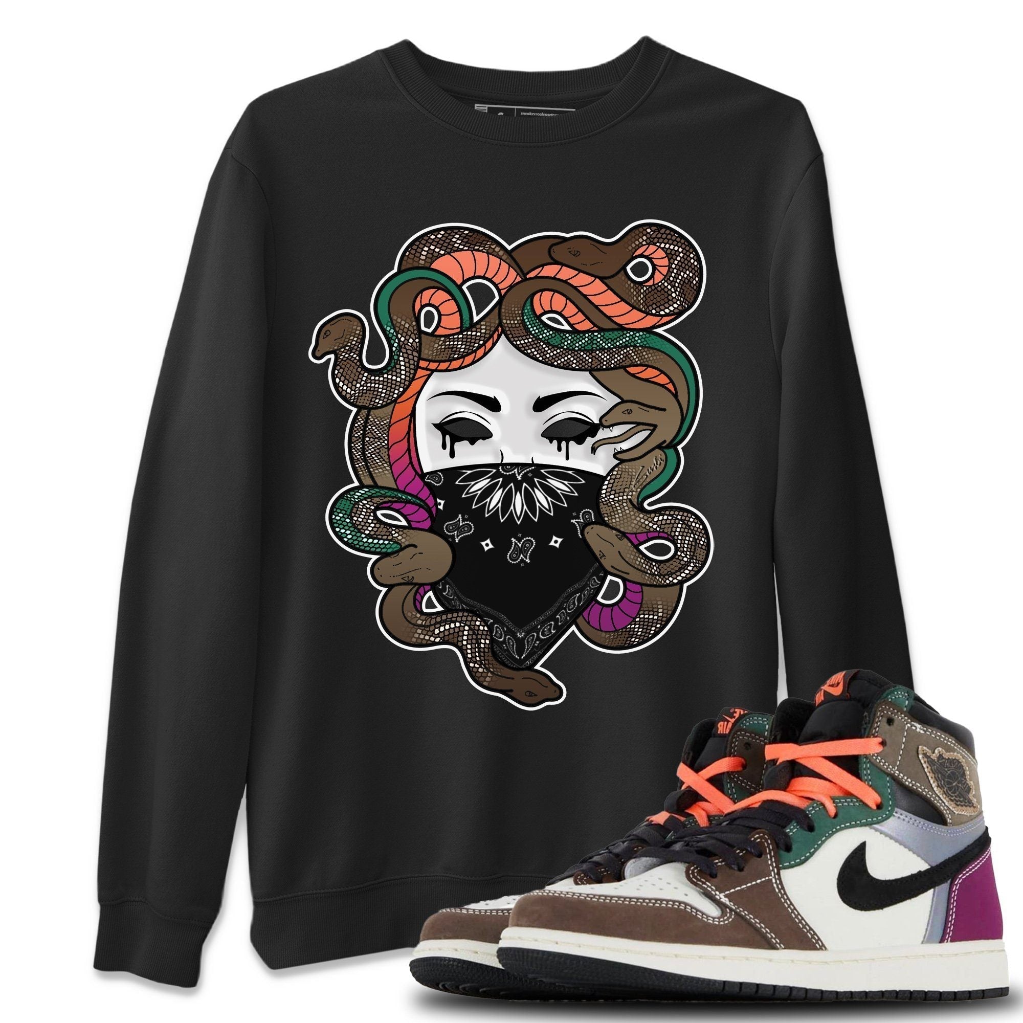 Medusa Unisex Tops - Air Jordan 1 Hand Crafted
