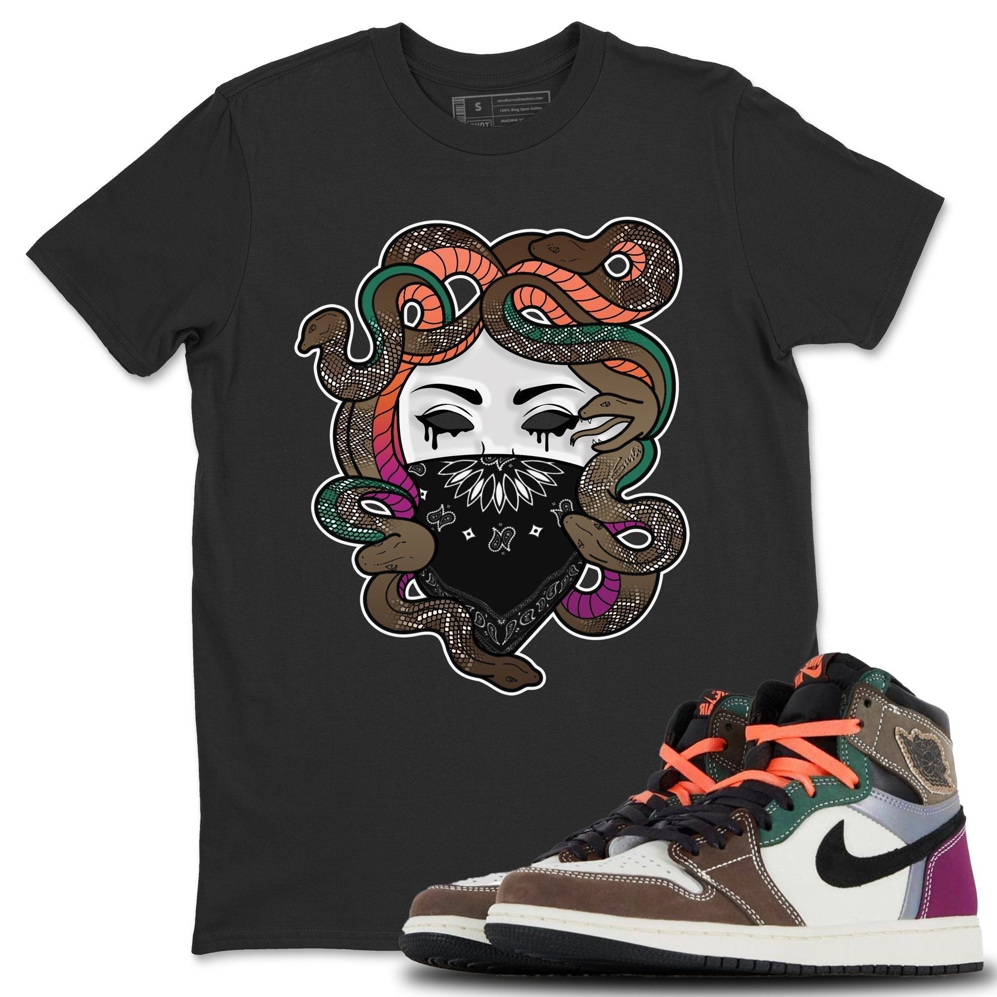 Medusa Unisex Tops - Air Jordan 1 Hand Crafted