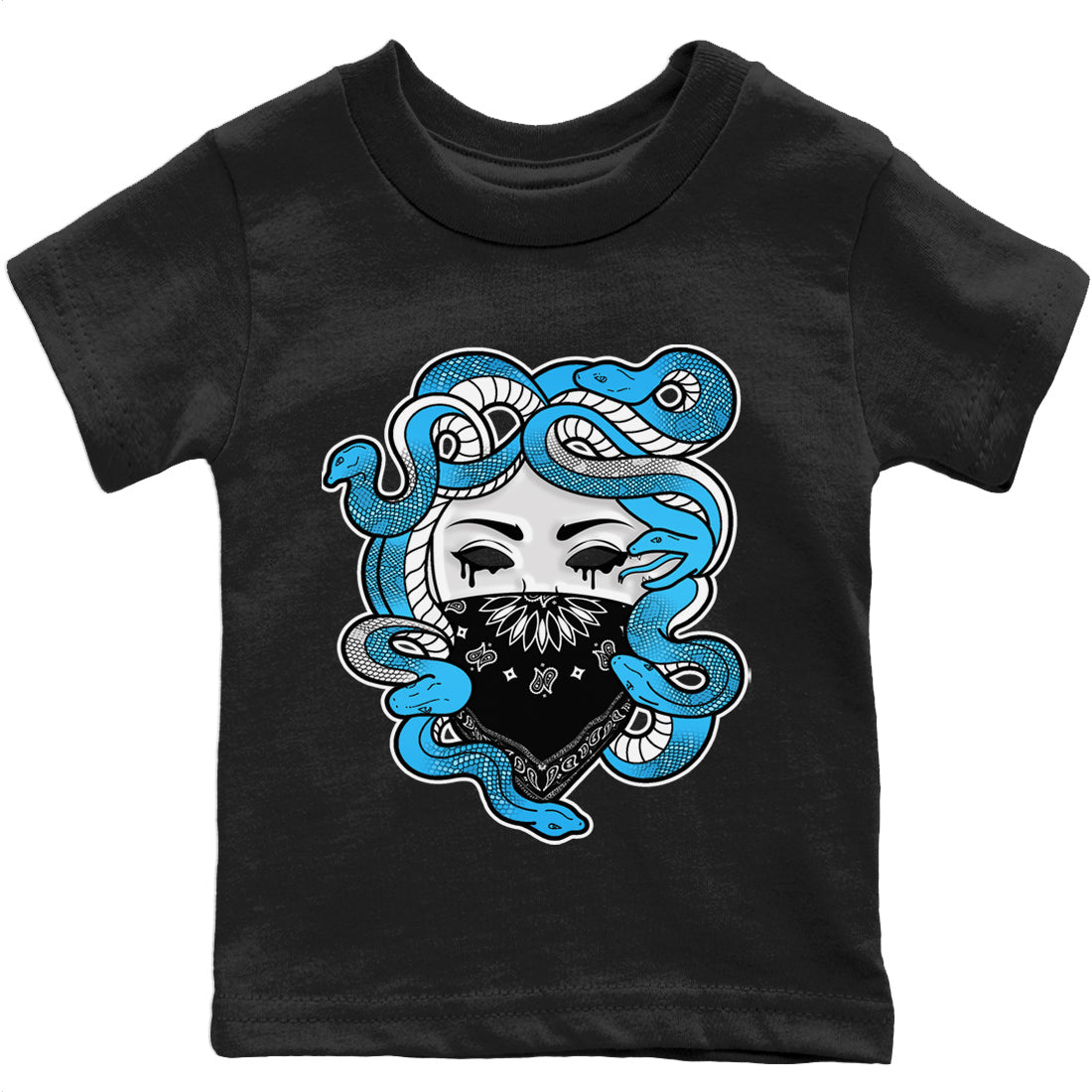 Medusa Kids Tops - Air Jordan 1 Powder Blue