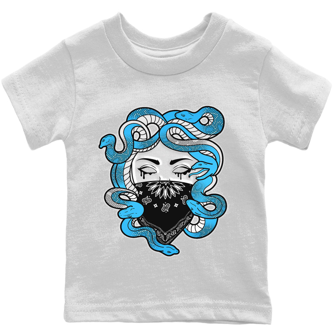 Medusa Kids Tops - Air Jordan 1 Powder Blue