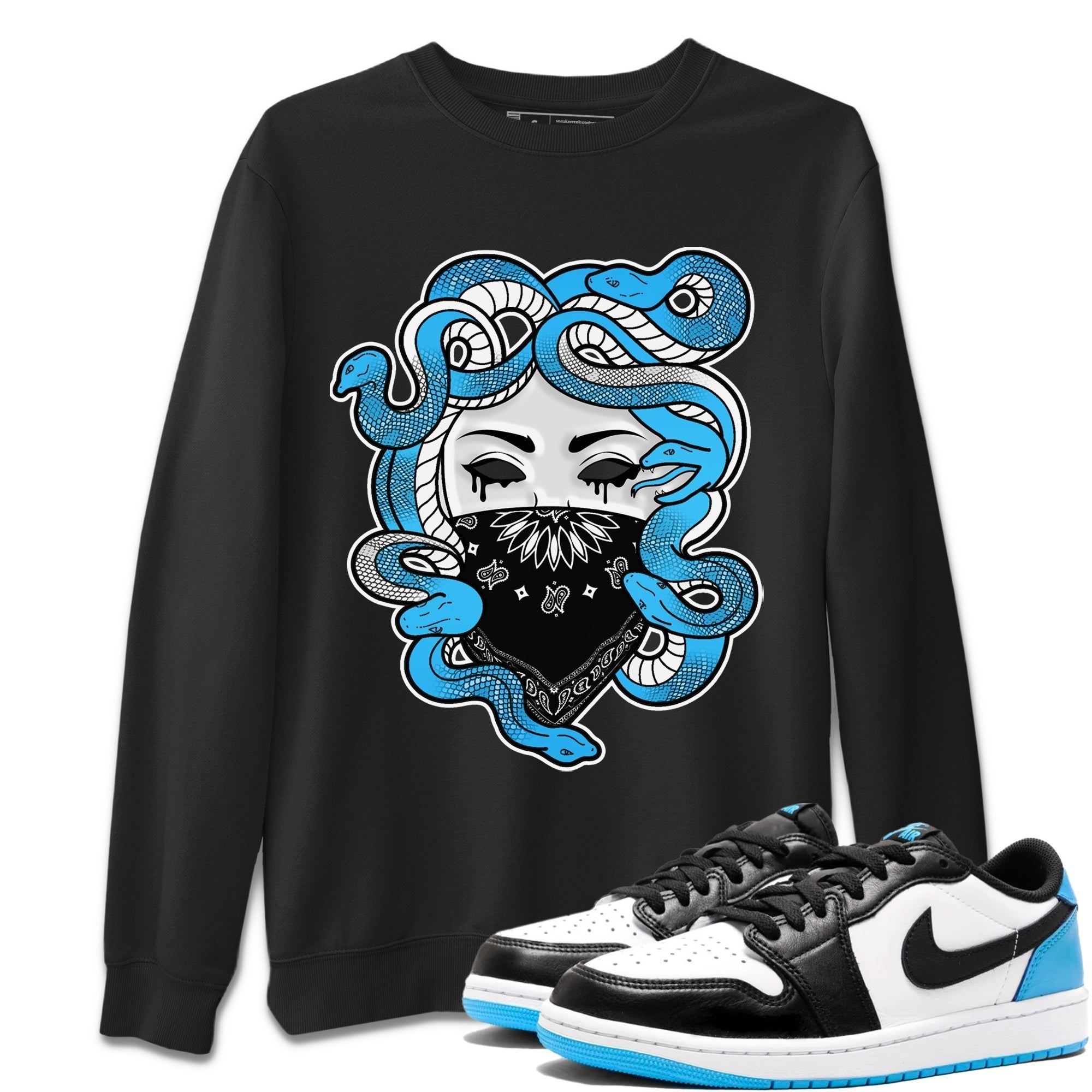 Medusa Unisex Tops - Air Jordan 1 Powder Blue