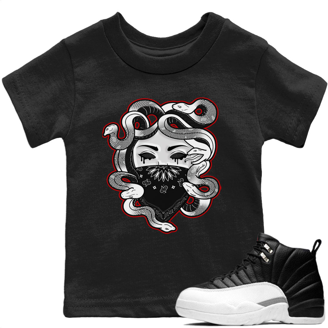 Medusa Kids Tops - Air Jordan 12 Playoffs