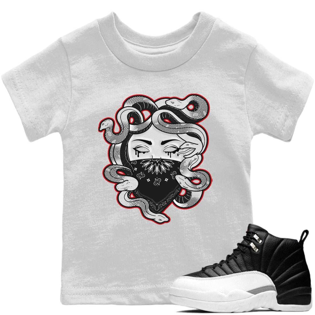 Medusa Kids Tops - Air Jordan 12 Playoffs