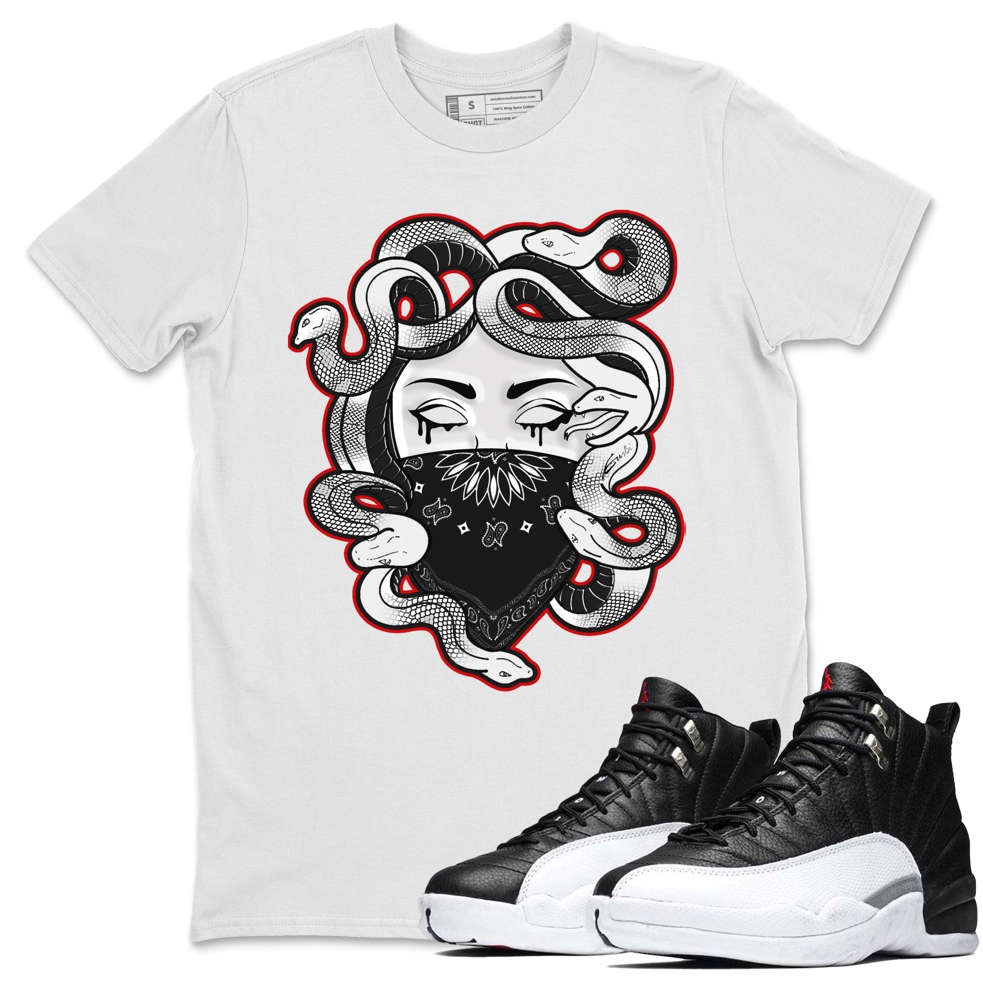 Medusa Unisex Tops - Air Jordan 12 Playoffs