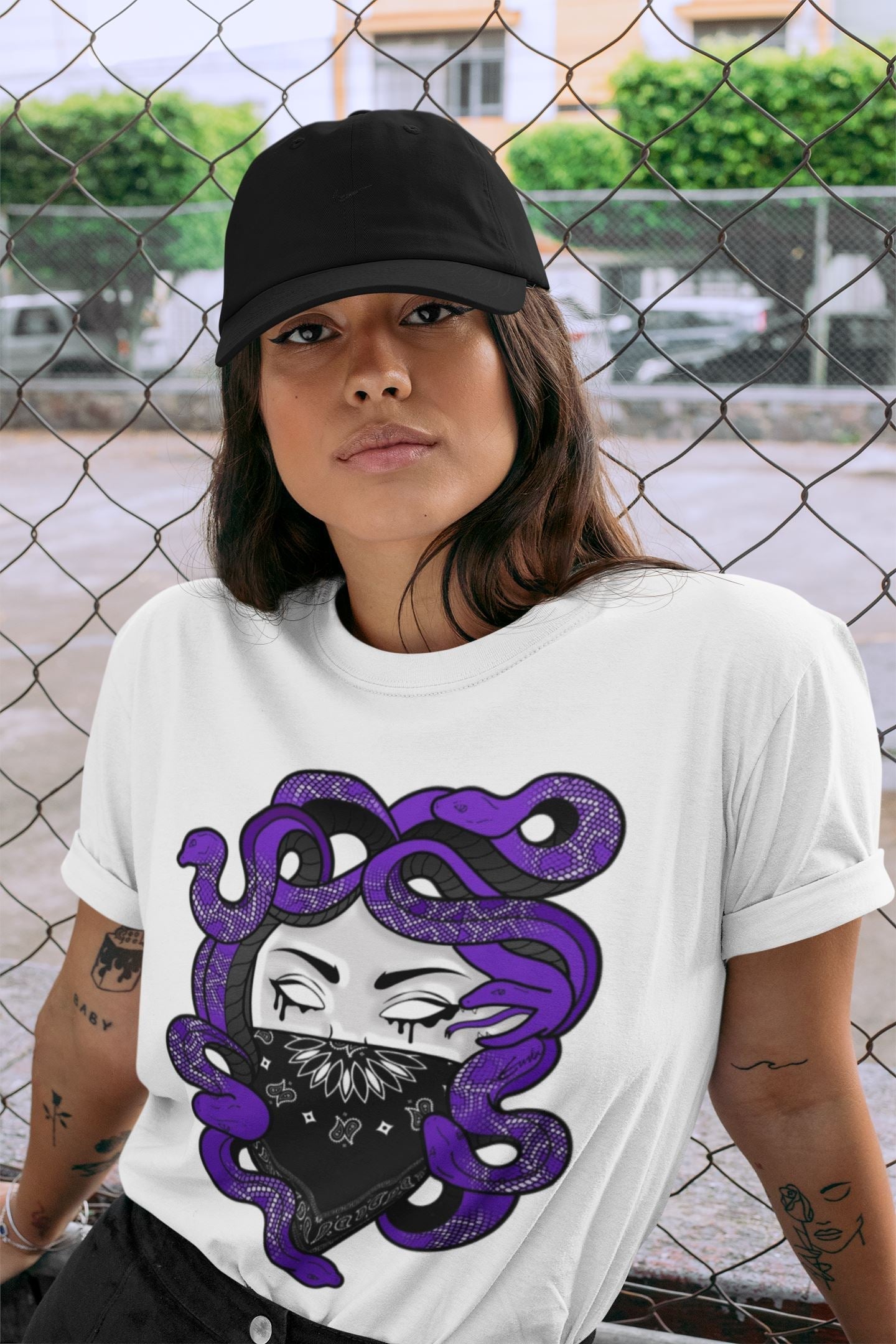 Medusa Unisex Tops - Air Jordan 13 Court Purple