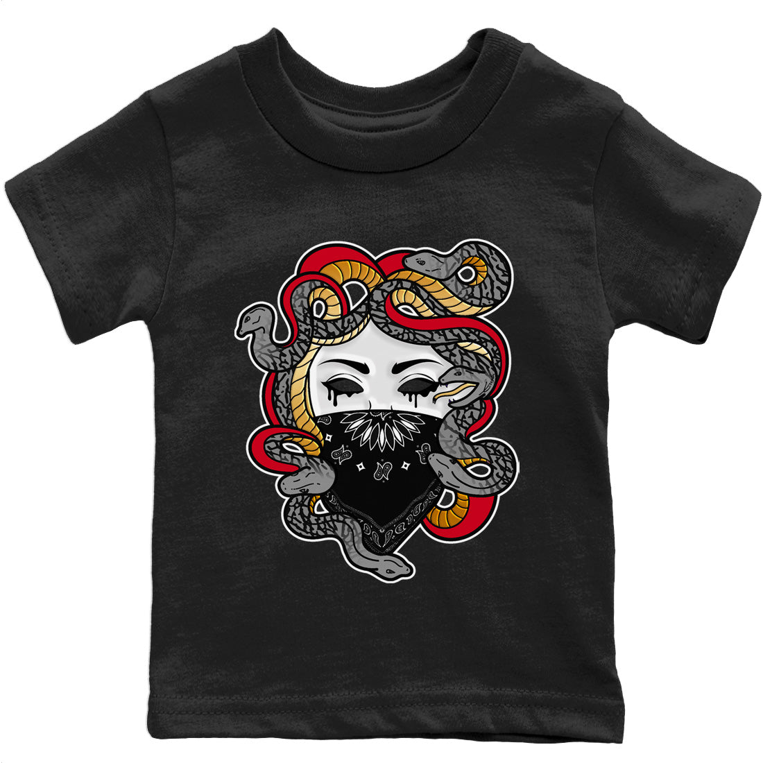 Medusa Kids Tops - Air Jordan 3 Black Gold