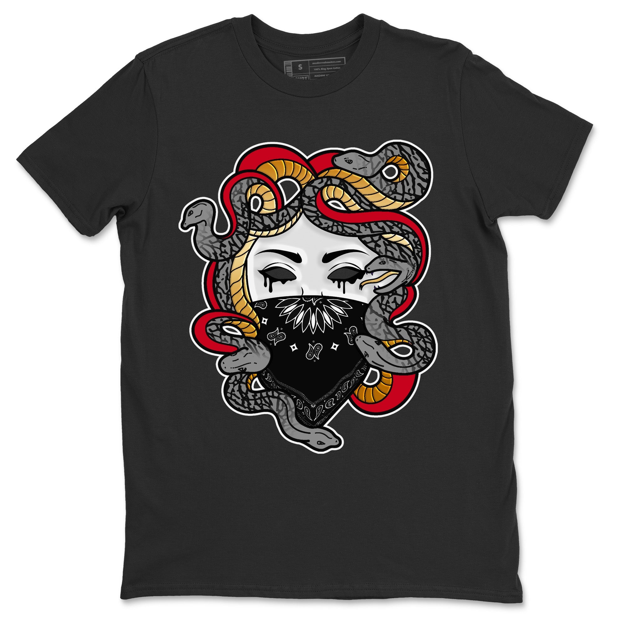 Medusa Unisex Tops - Air Jordan 3 Black Gold