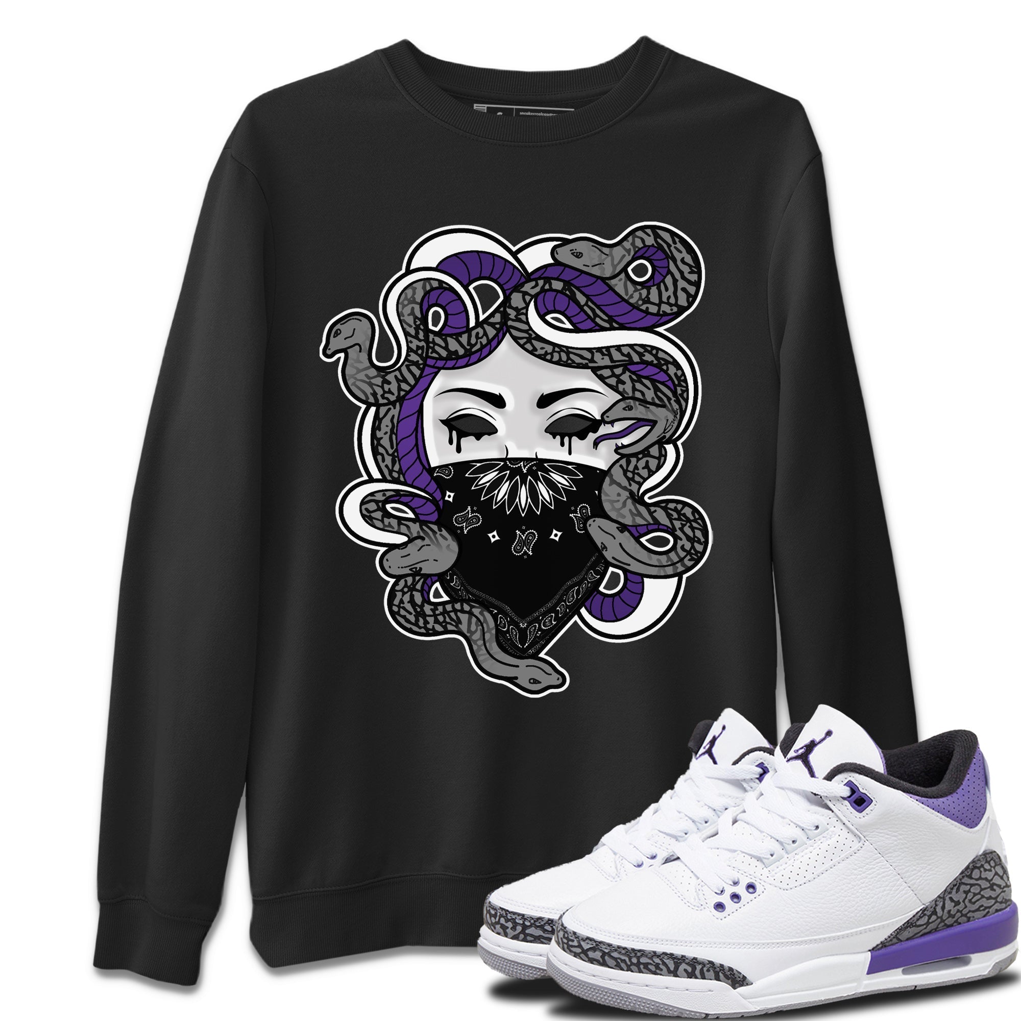 Medusa Unisex Tops - Air Jordan 3 Dark Iris