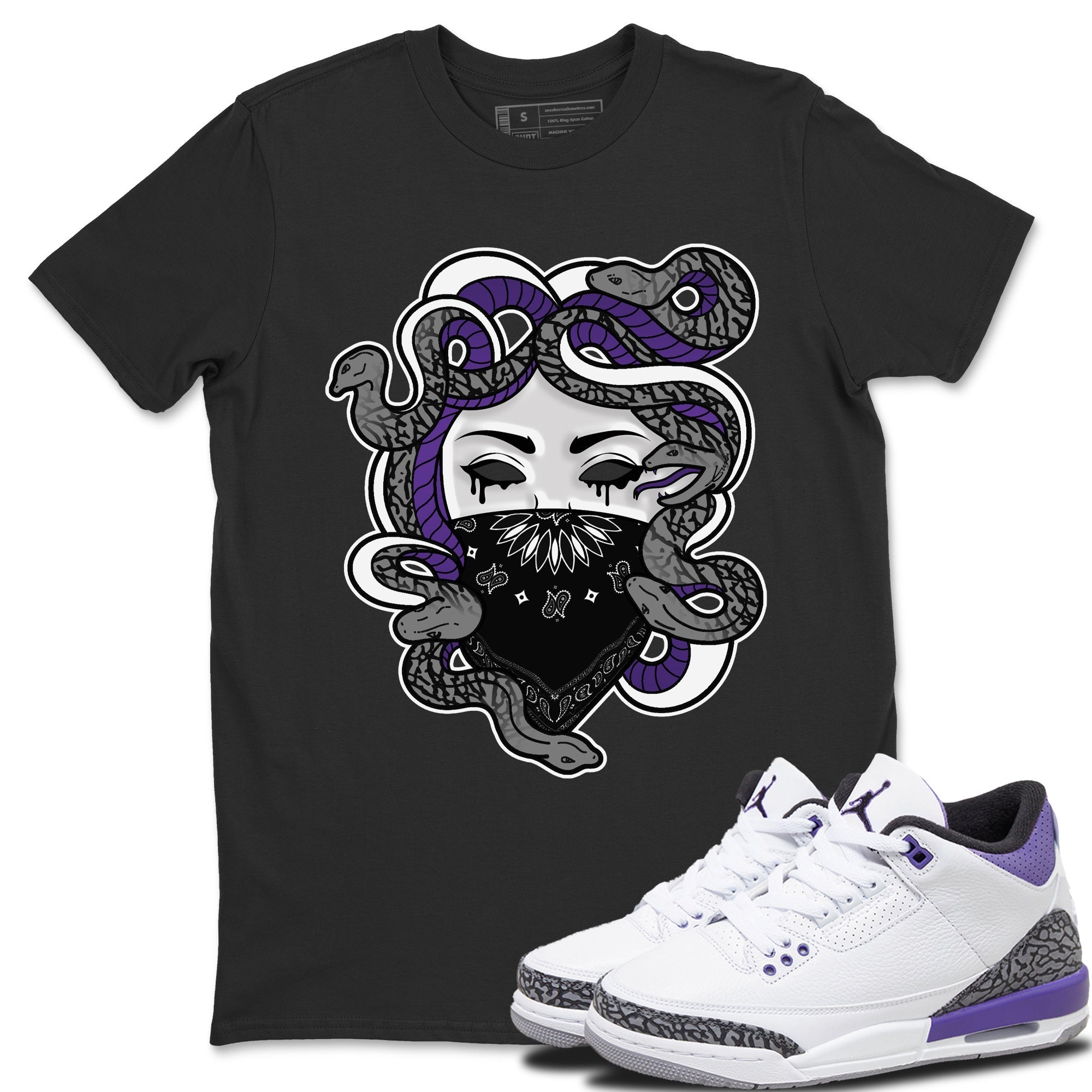 Medusa Unisex Tops - Air Jordan 3 Dark Iris