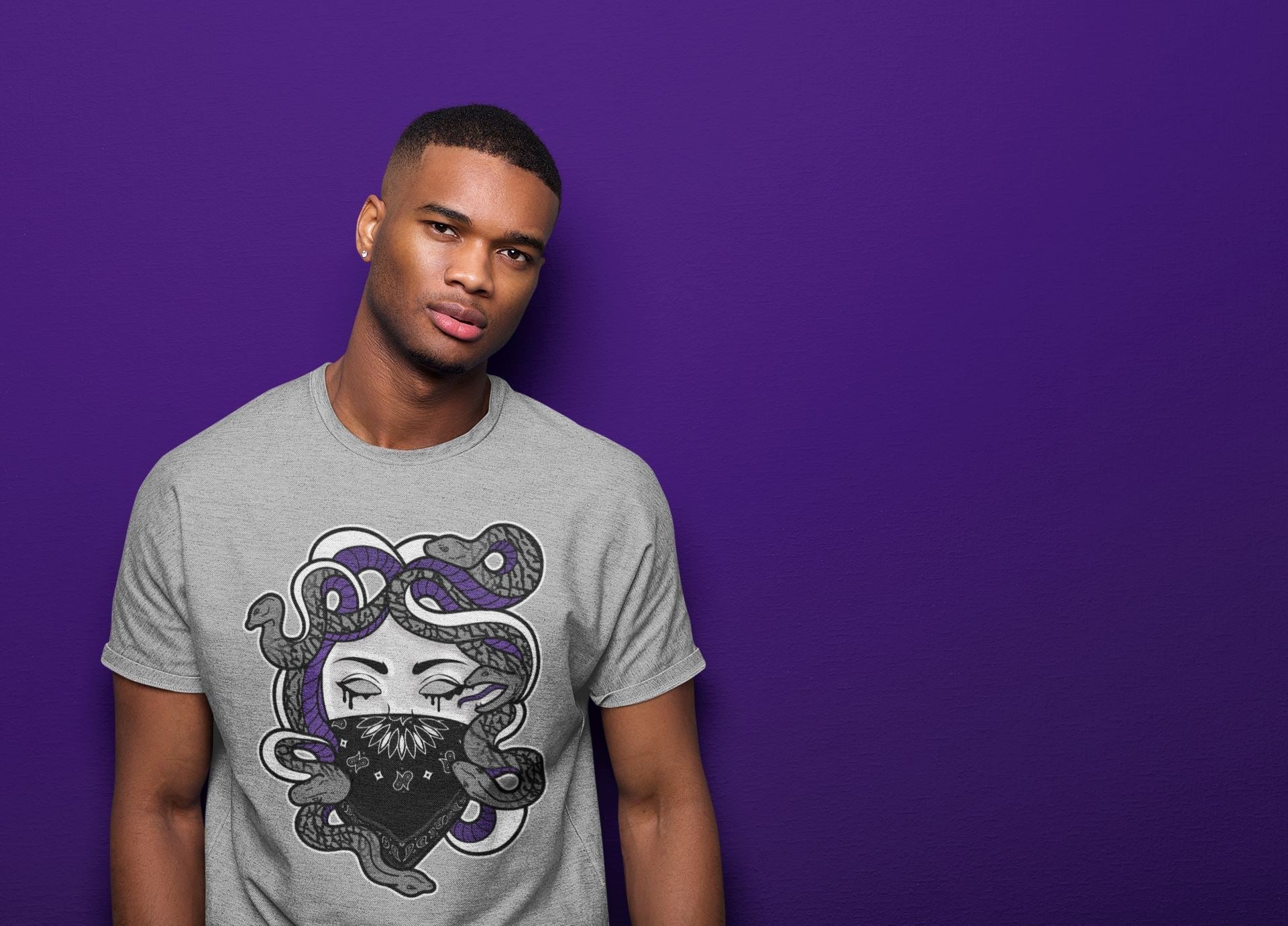 Medusa Unisex Tops - Air Jordan 3 Dark Iris