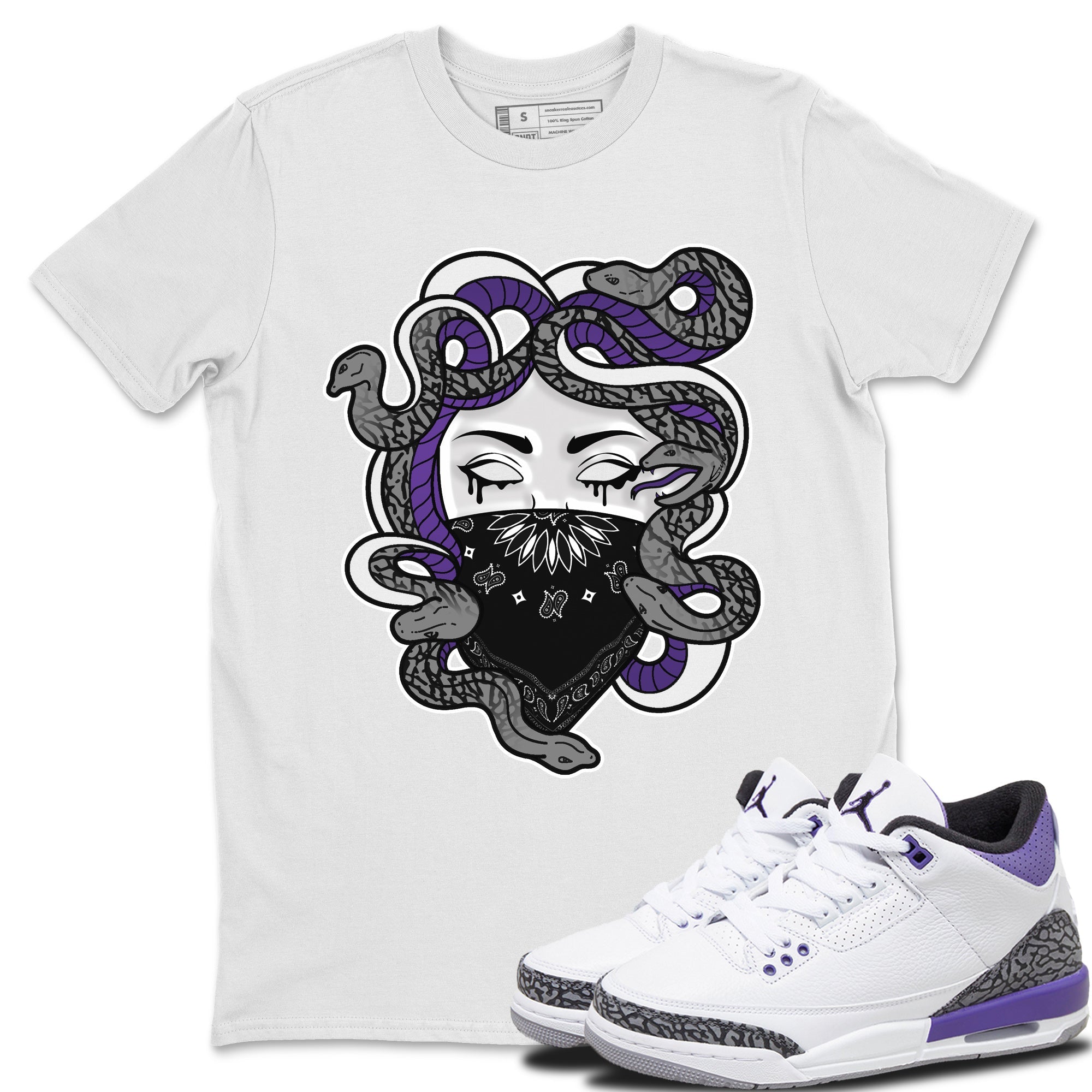 Medusa Unisex Tops - Air Jordan 3 Dark Iris