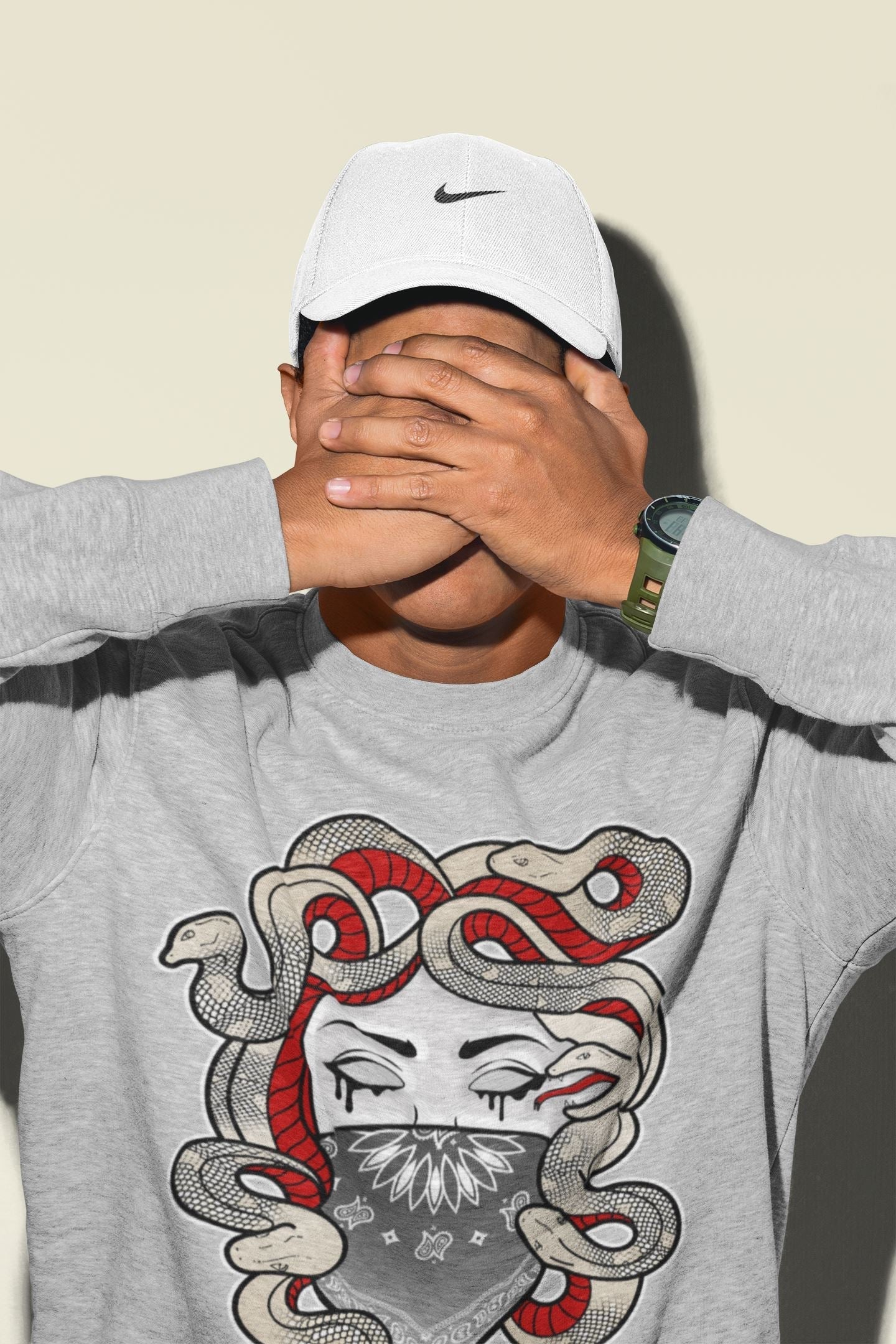 Medusa Unisex Tops - Air Jordan 3 Muslin