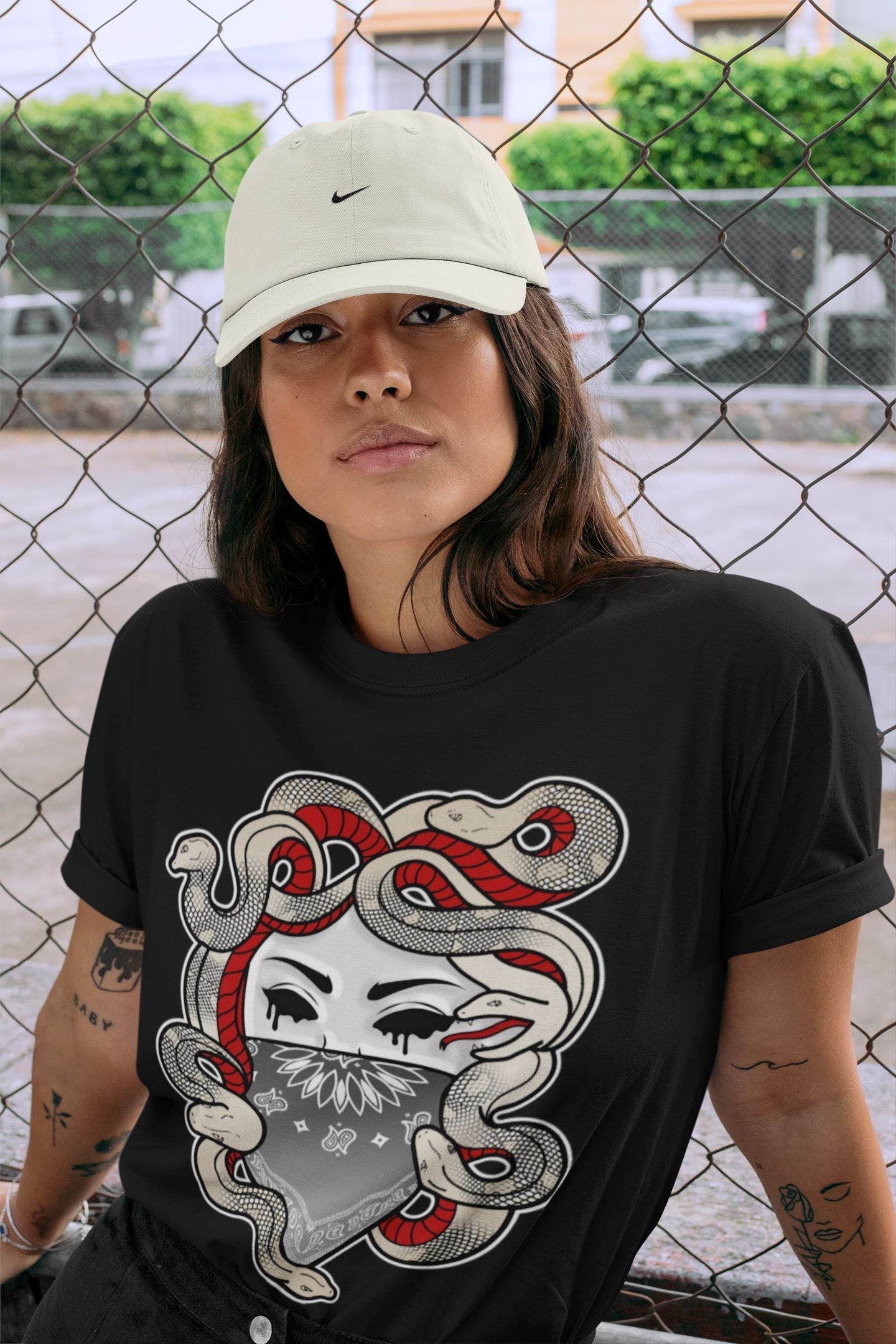 Medusa Unisex Tops - Air Jordan 3 Muslin
