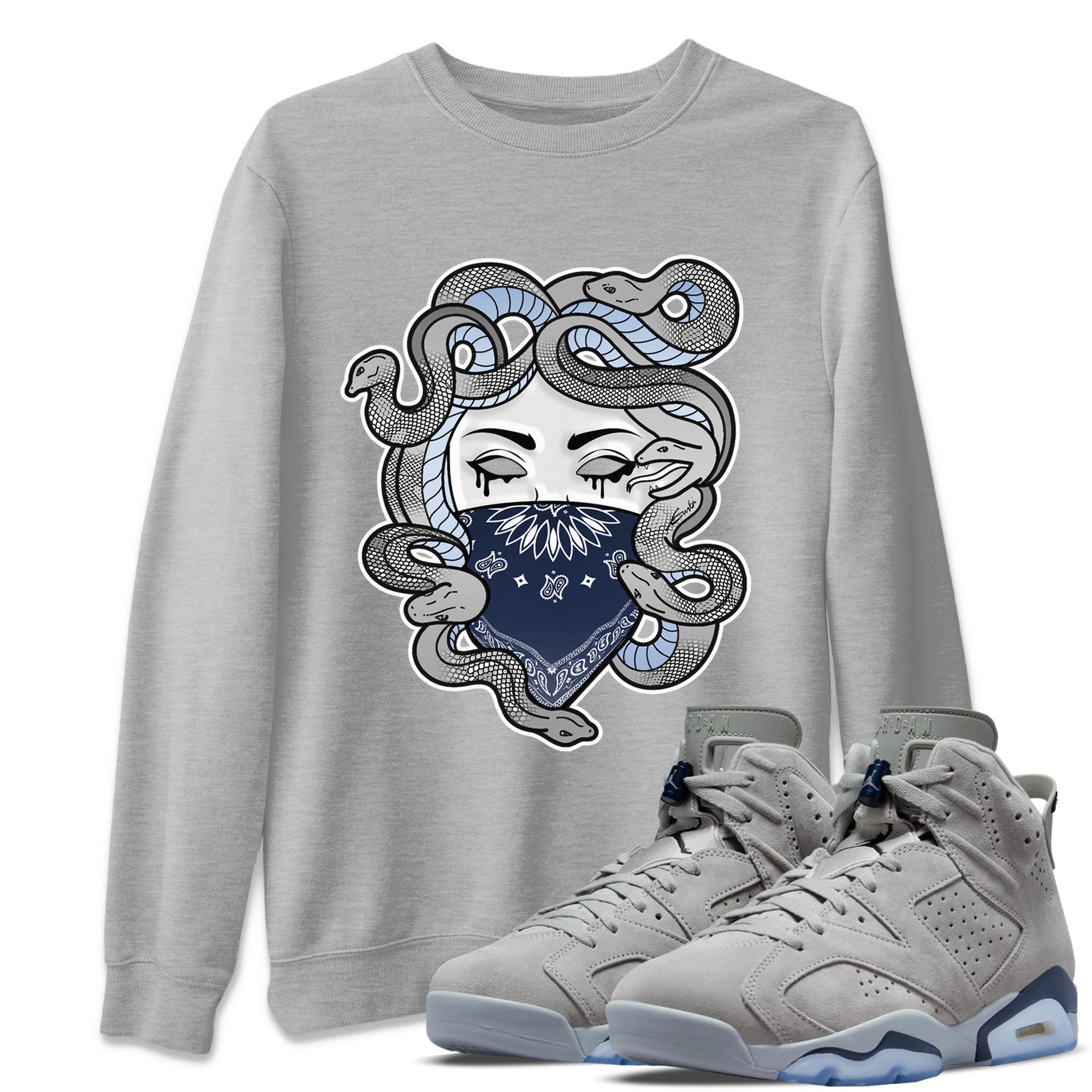 Medusa Unisex Tops - Air Jordan 6 Georgetown
