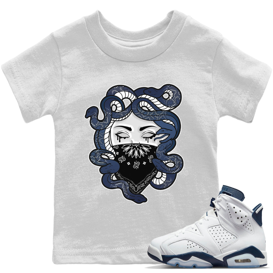 Medusa Kids Tops - Air Jordan 6 Midnight Navy