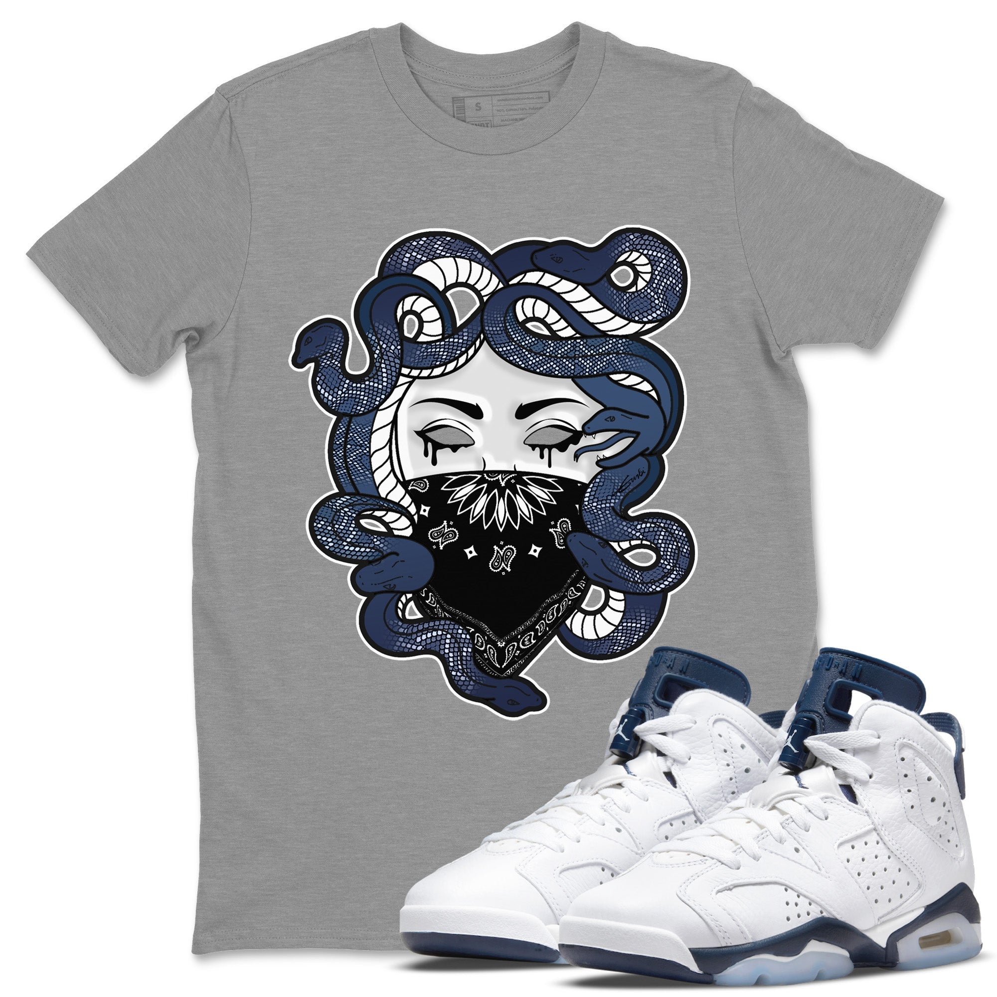 Medusa Unisex Tops - Air Jordan 6 Midnight Navy