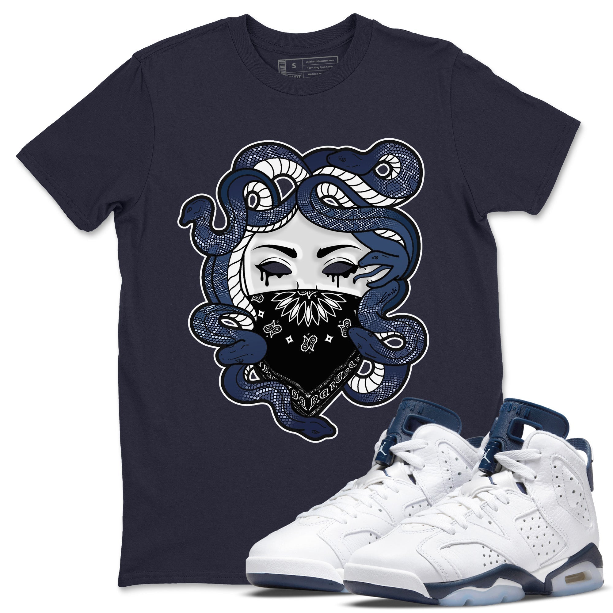 Medusa Unisex Tops - Air Jordan 6 Midnight Navy