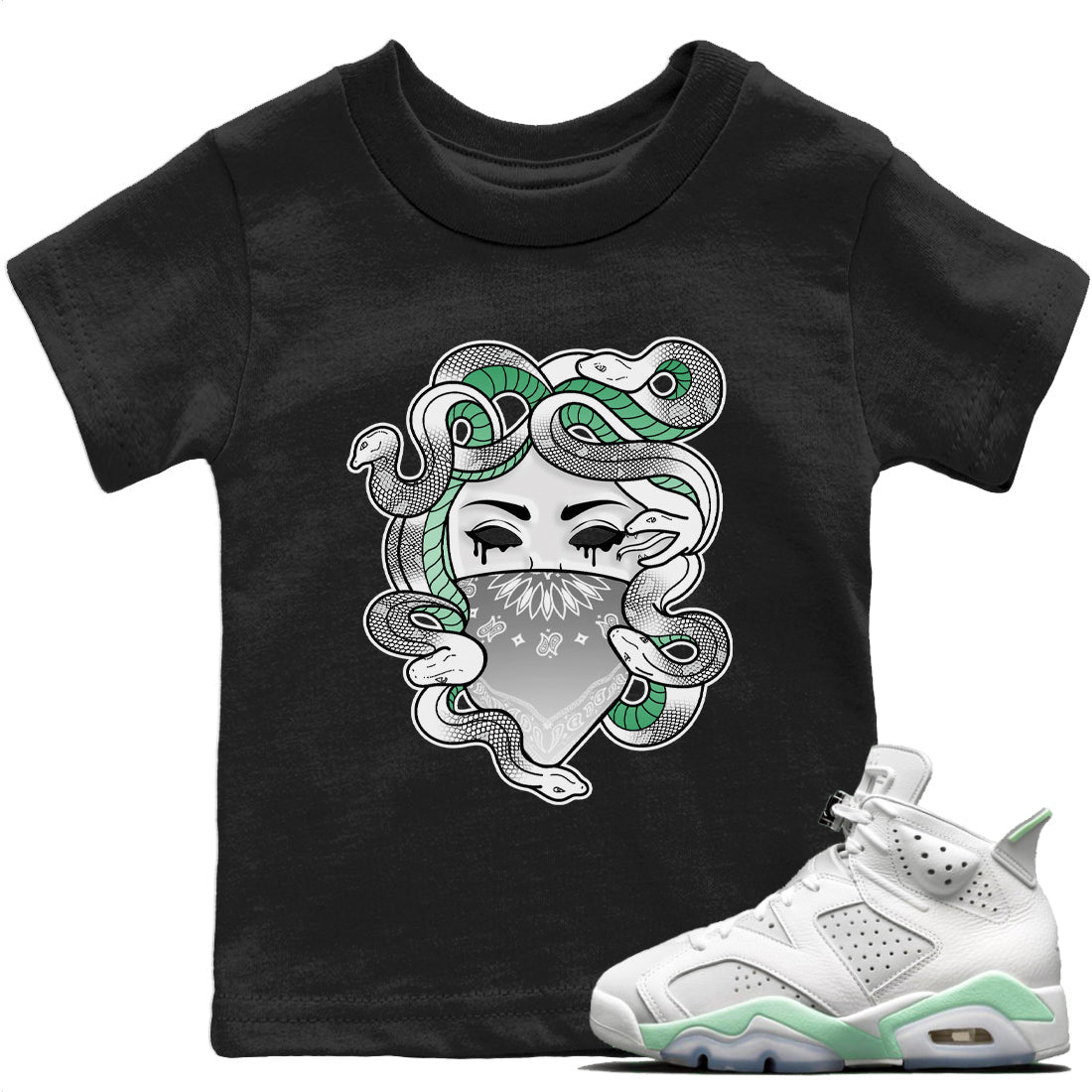 Medusa Kids Tops - Air Jordan 6 Mint Foam