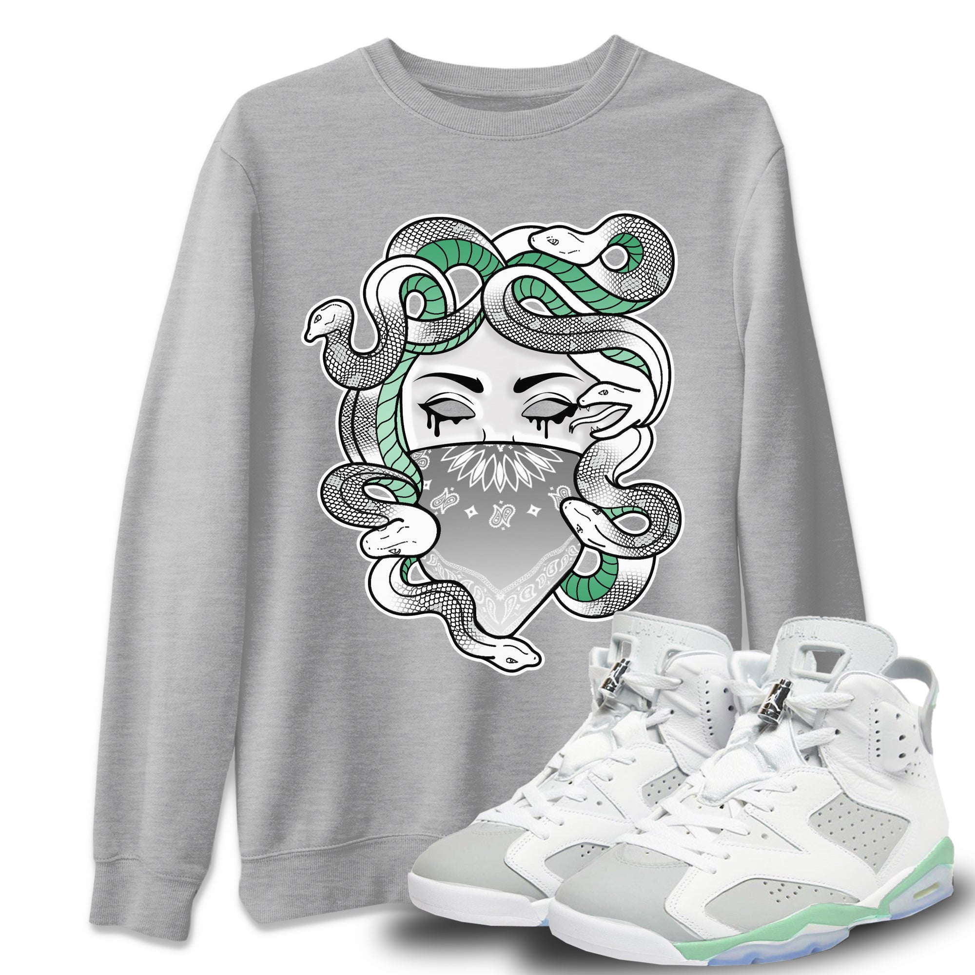 Medusa Unisex Tops - Air Jordan 6 Mint Foam