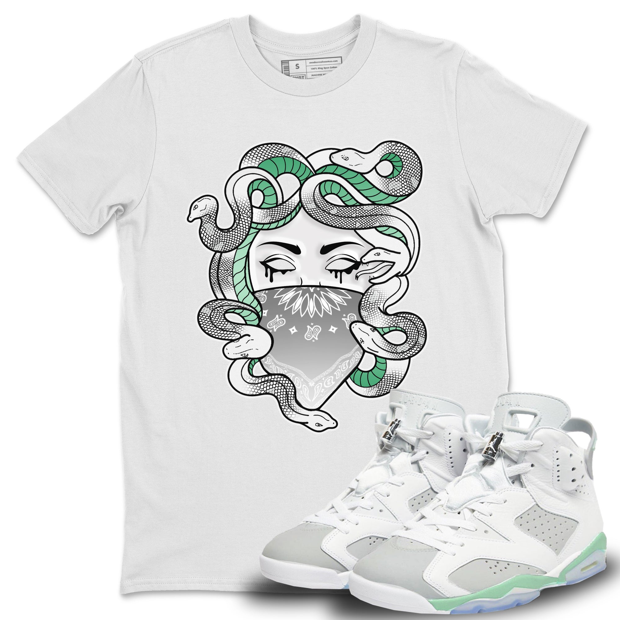 Medusa Unisex Tops - Air Jordan 6 Mint Foam