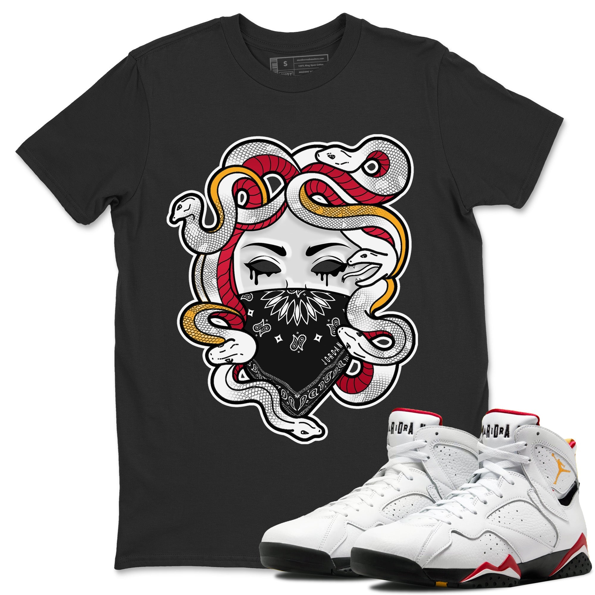 Medusa Unisex Tops - Air Jordan 7 Cardinal