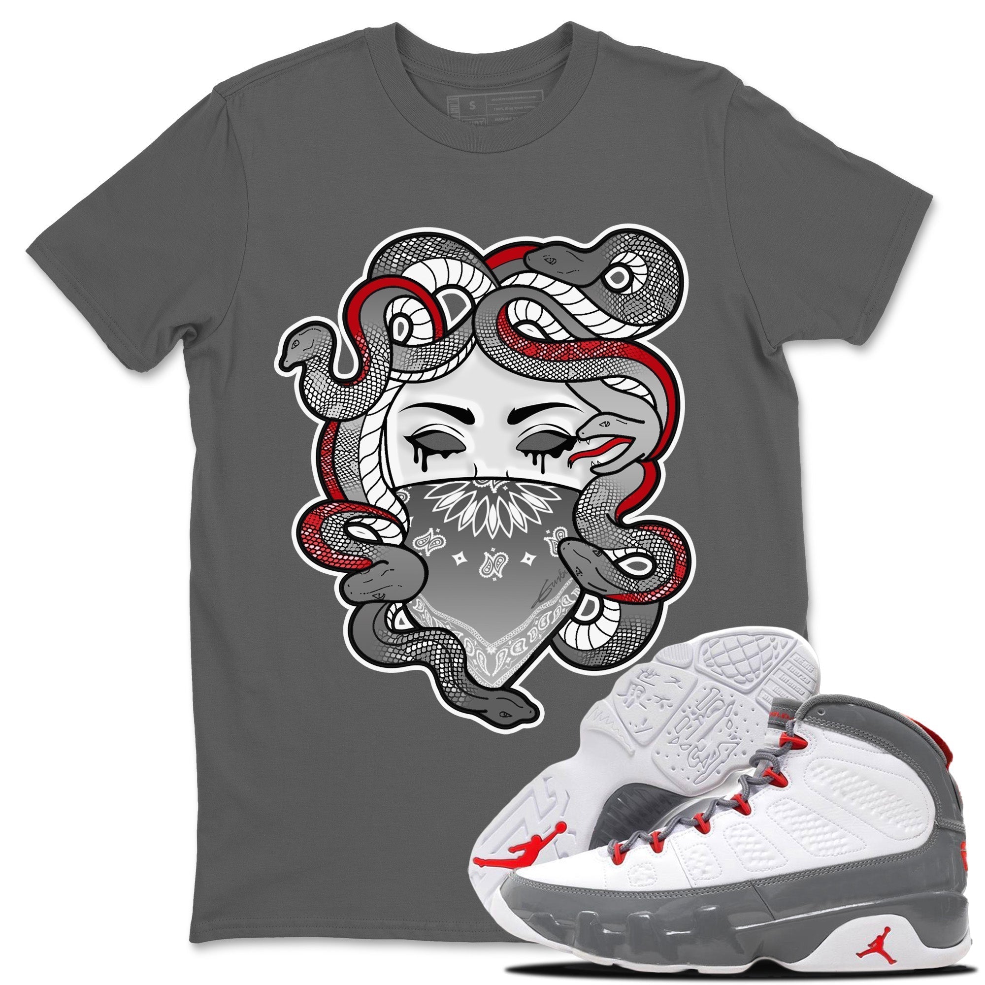 Medusa Unisex Tops - Air Jordan 9 Fire Red