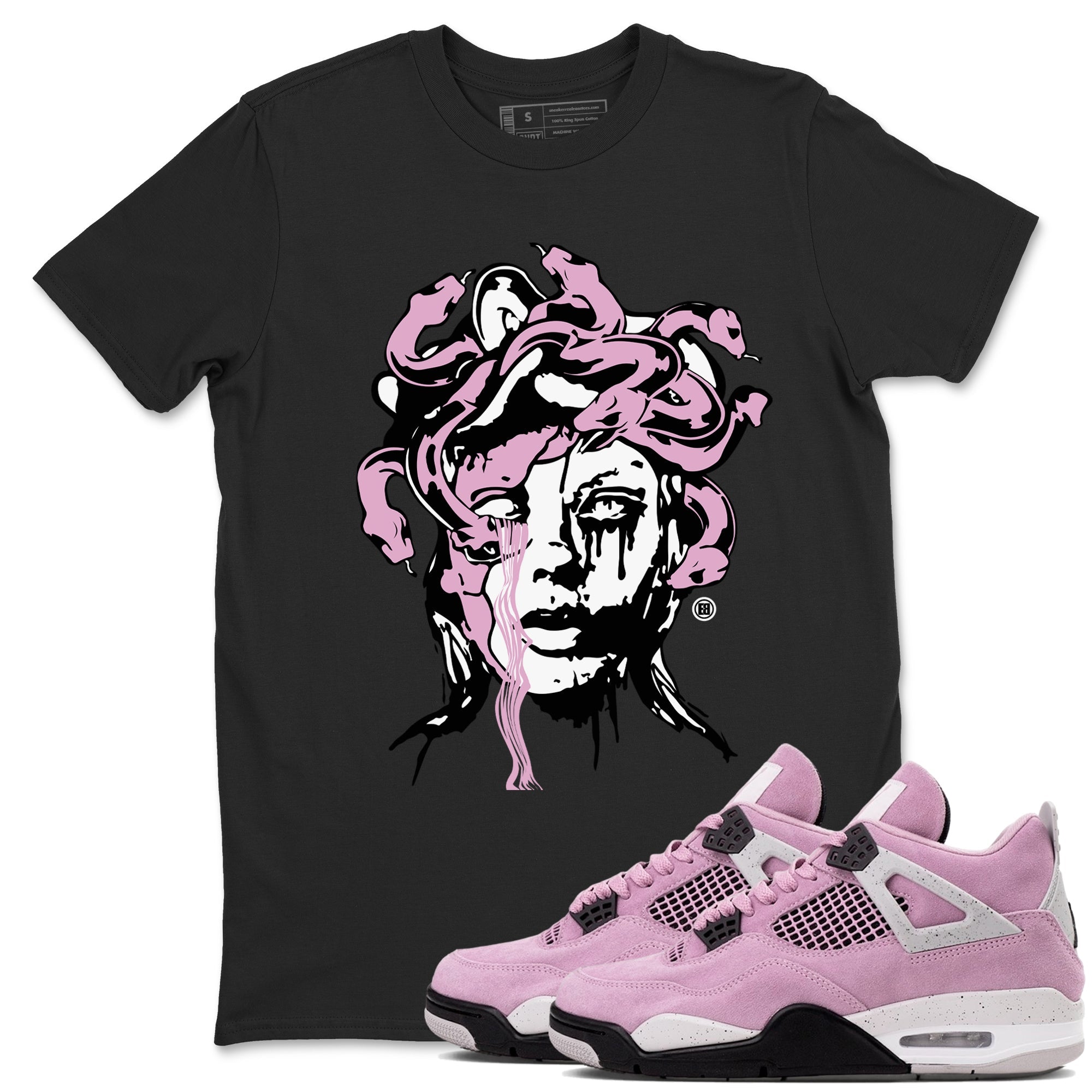Medusa Statue snkmatch Tees - Air Jordan 4 Orchid