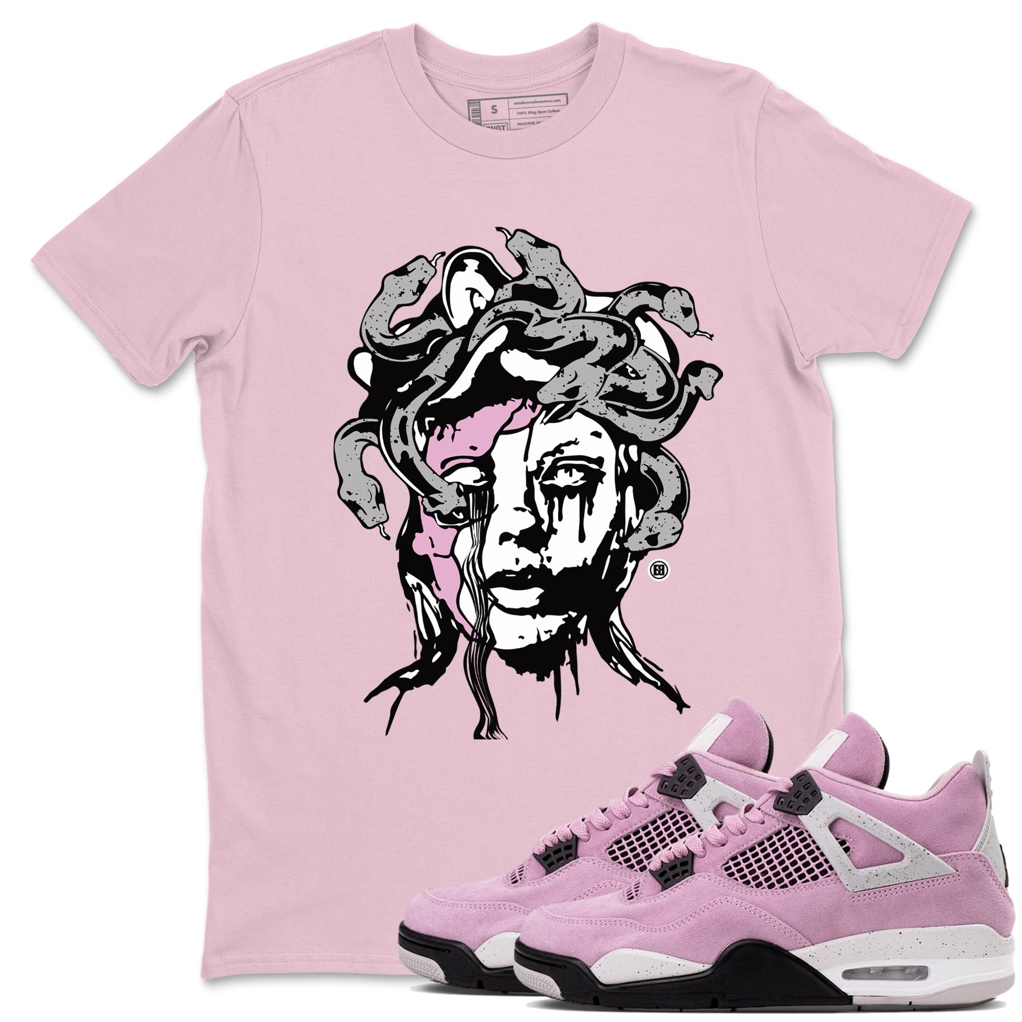 Medusa Statue snkmatch Tees - Air Jordan 4 Orchid