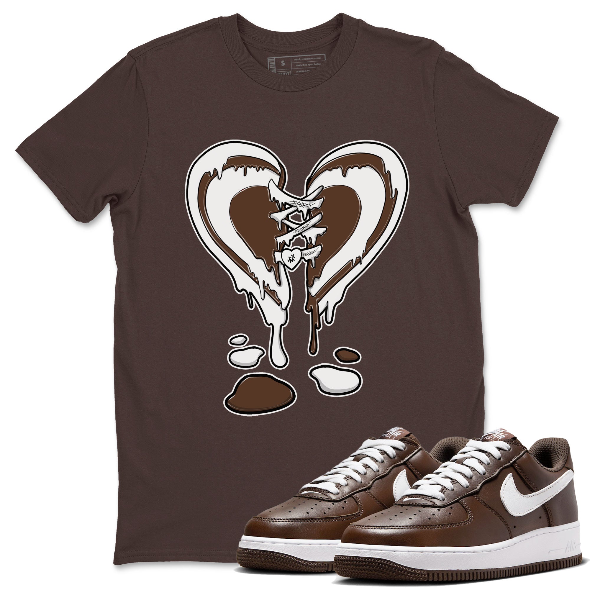 Melting Heart snkmatch Tee - Air Force 1 Chocolate