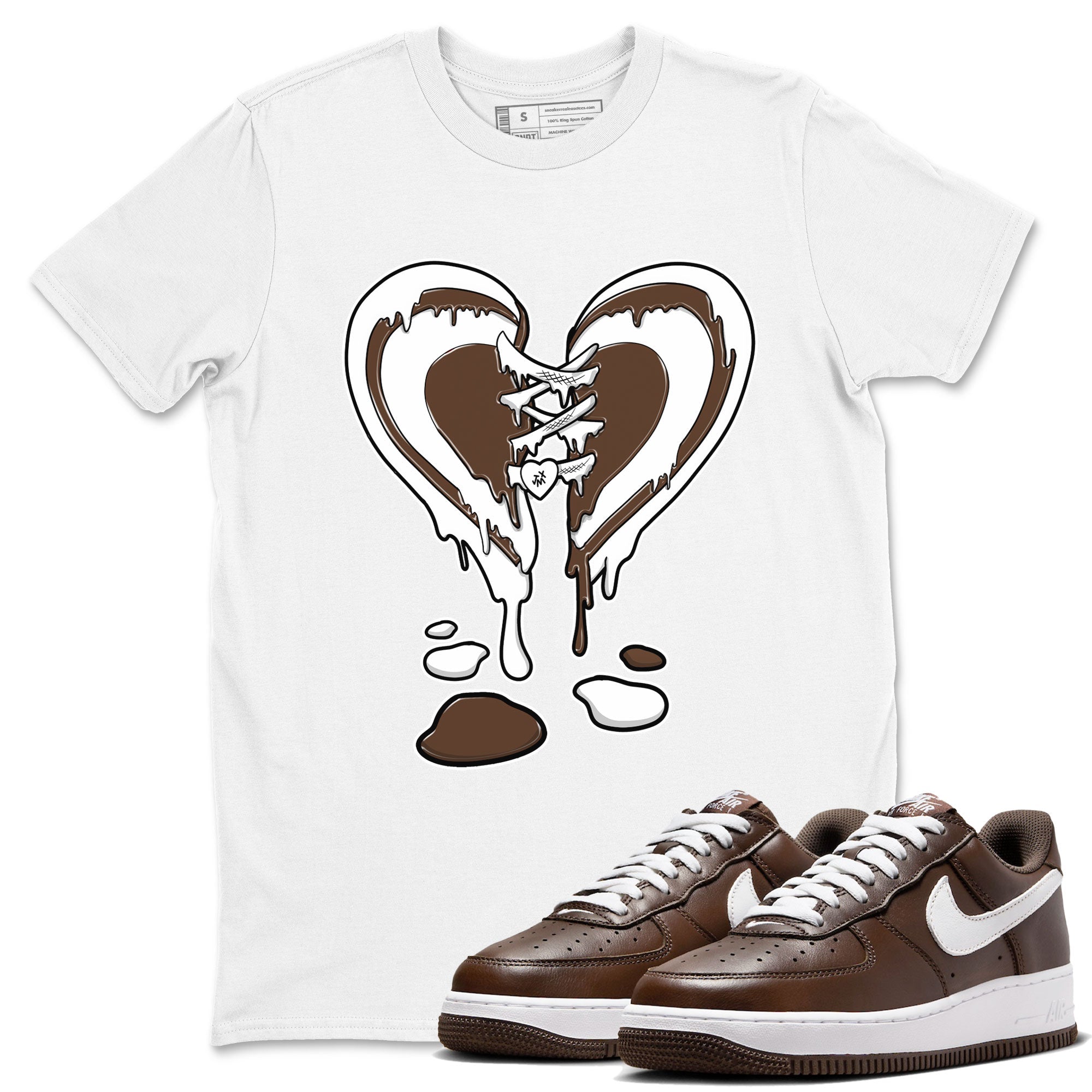 Melting Heart snkmatch Tee - Air Force 1 Chocolate