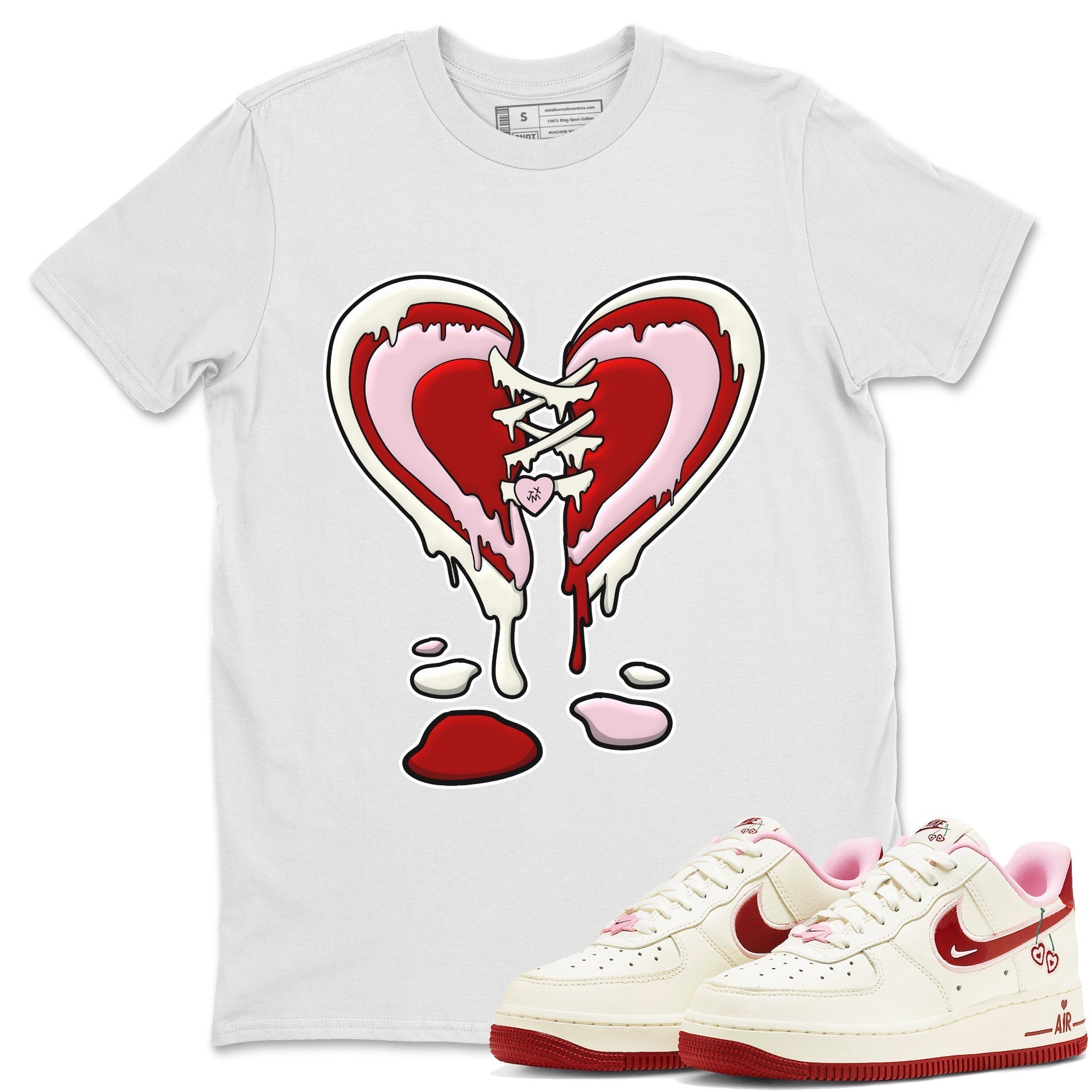 Melting Heart Unisex Tops - Air Force 1 Valentines Day