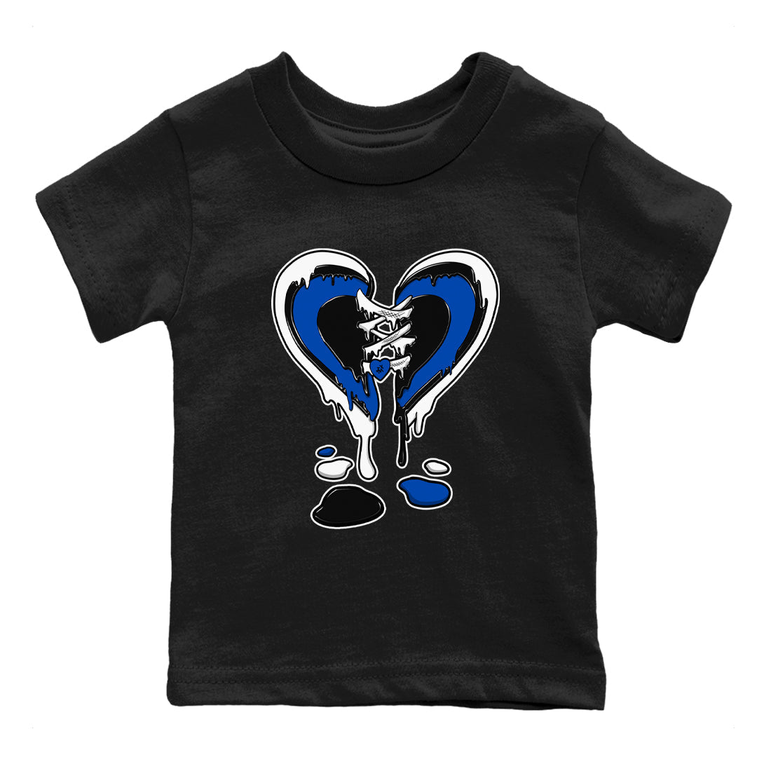 Melting Heart snkmatch Tees Kids - Air Jordan 1 Game Royal