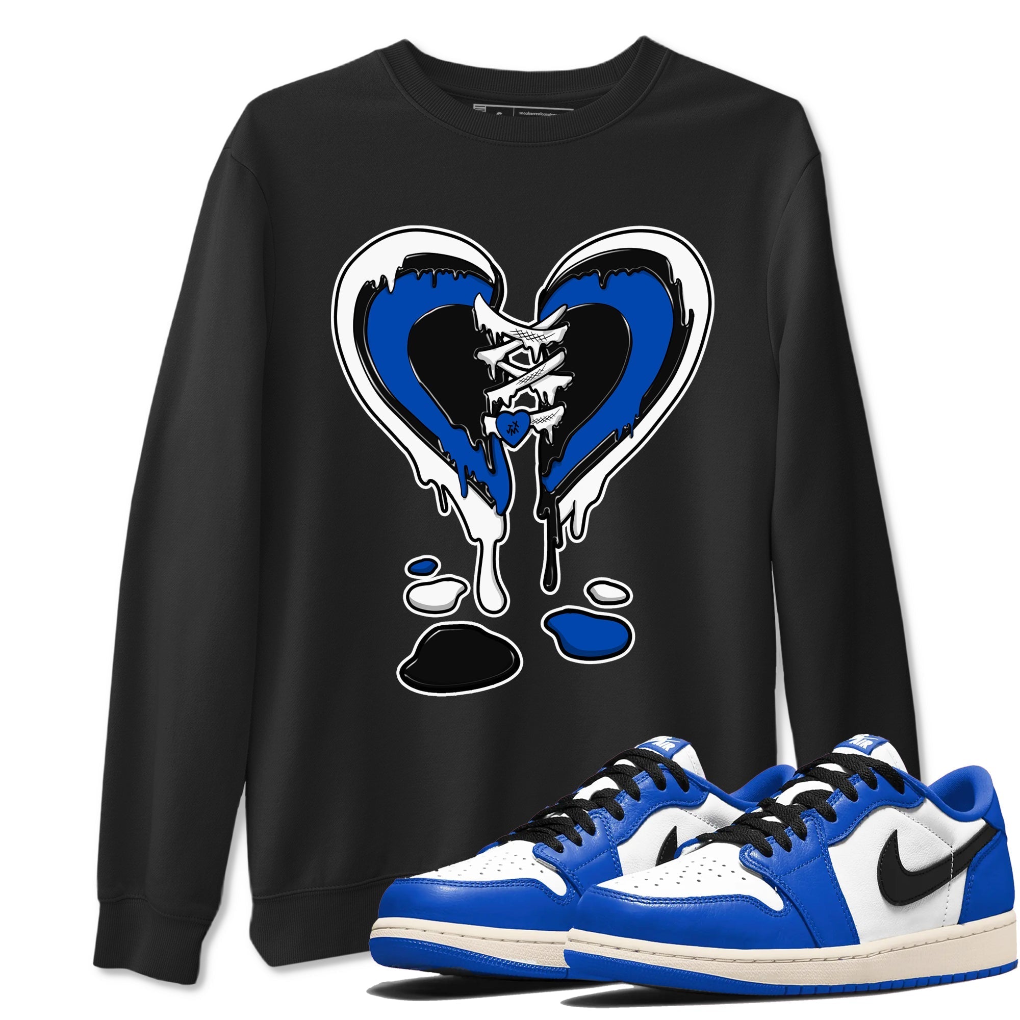 Melting Heart snkmatch Tees - Air Jordan 1 Game Royal